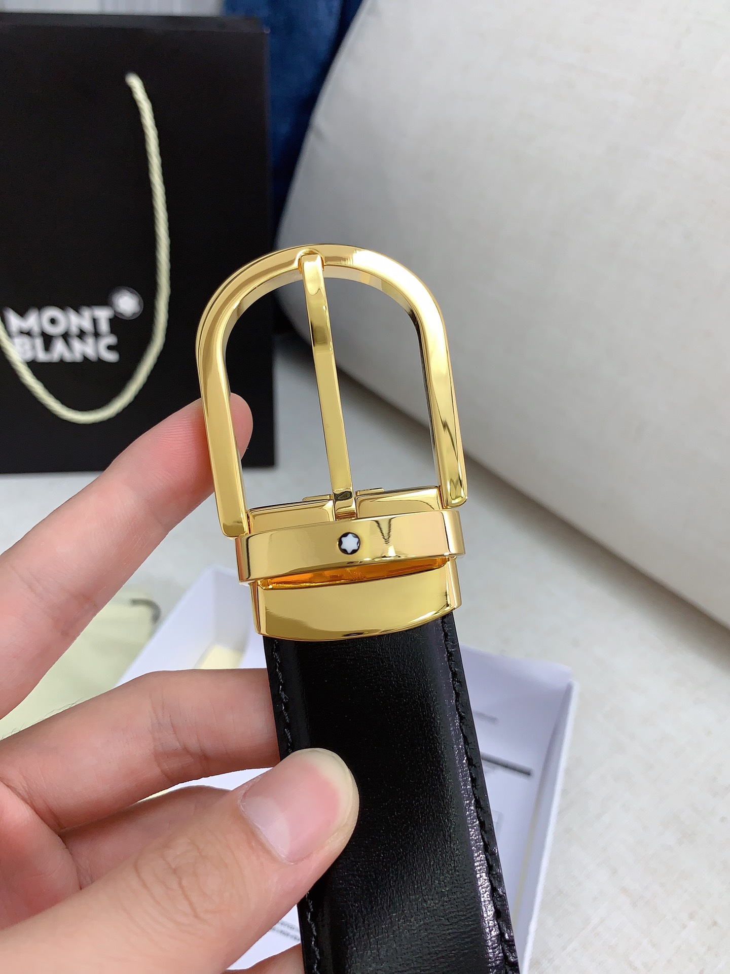 Montblanc Basic Belt Silver M