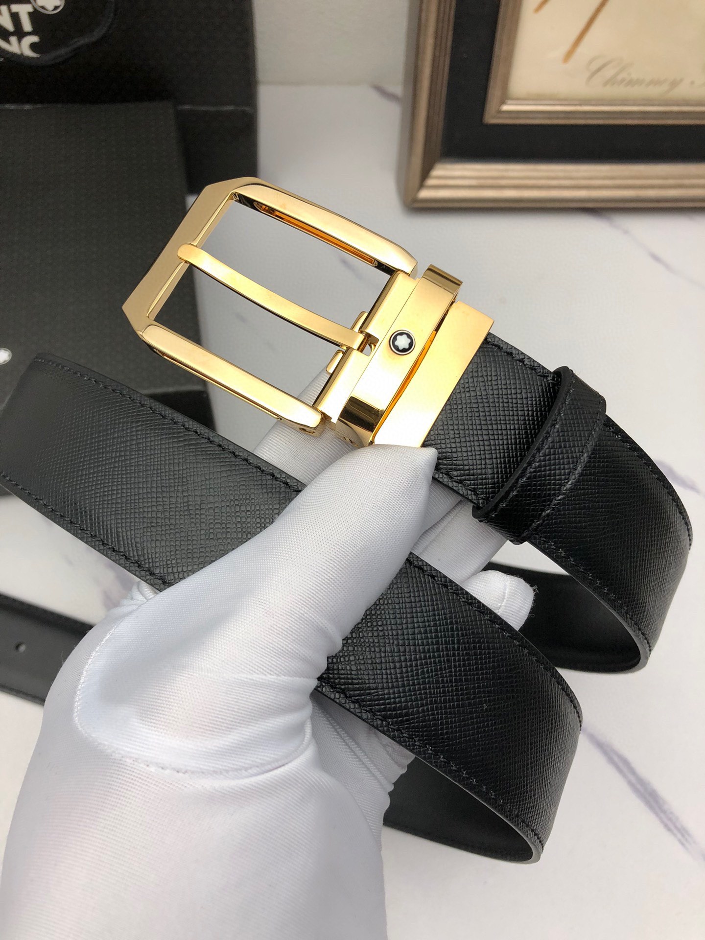 Montblanc Basic Belt Top Grain Leather