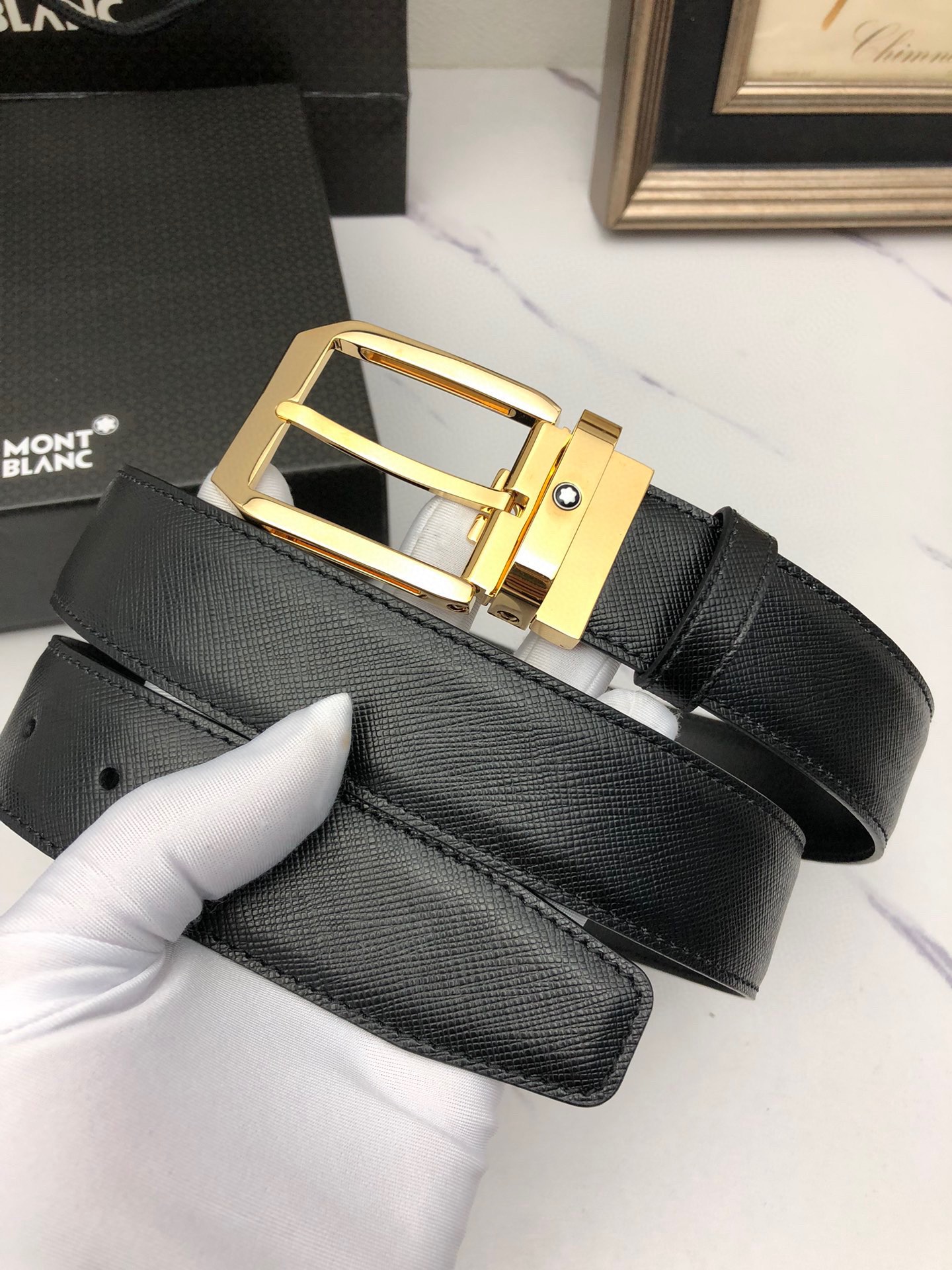 Montblanc Basic Belt Top Grain Leather