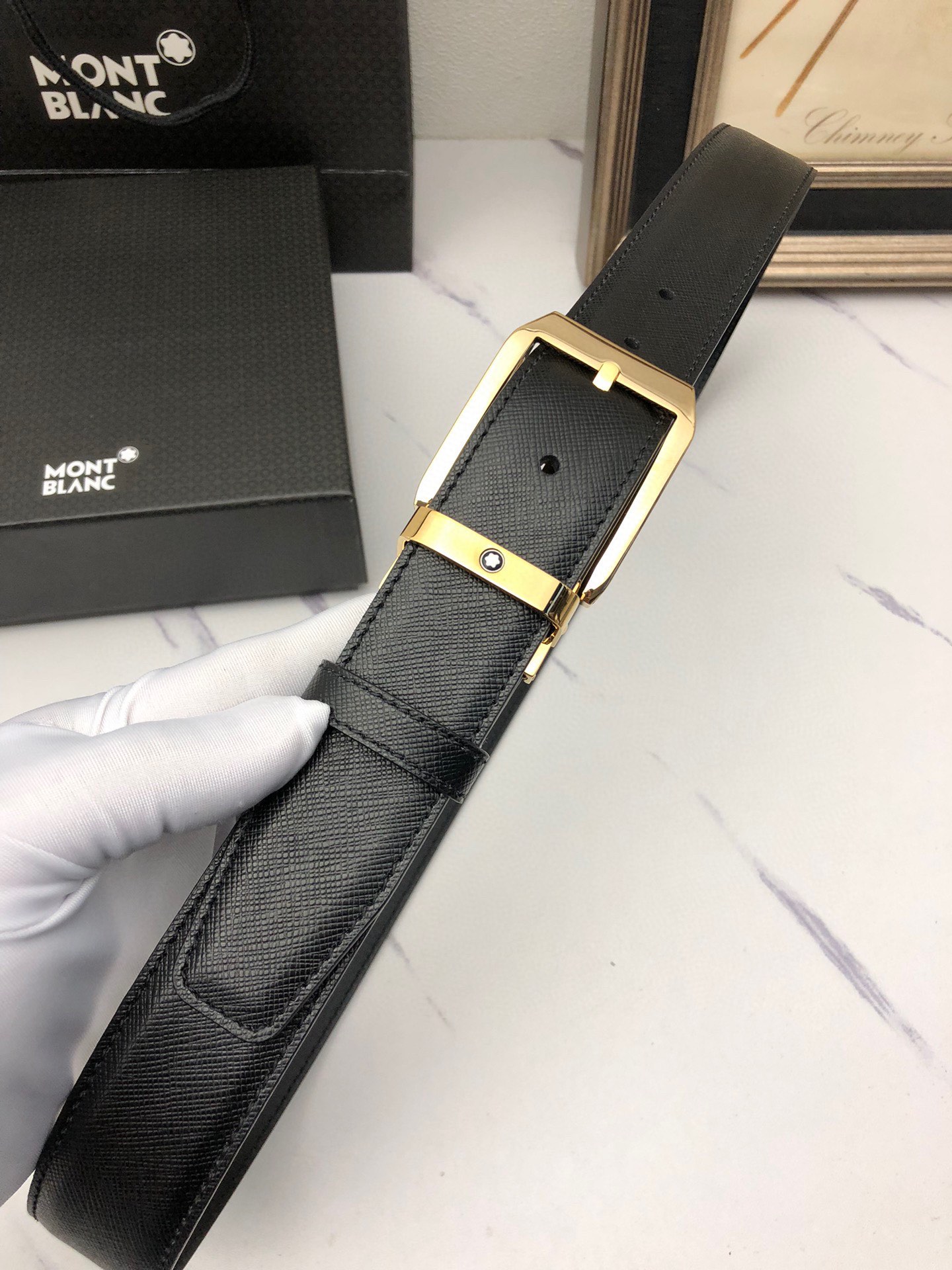 Montblanc Basic Belt Top Grain Leather