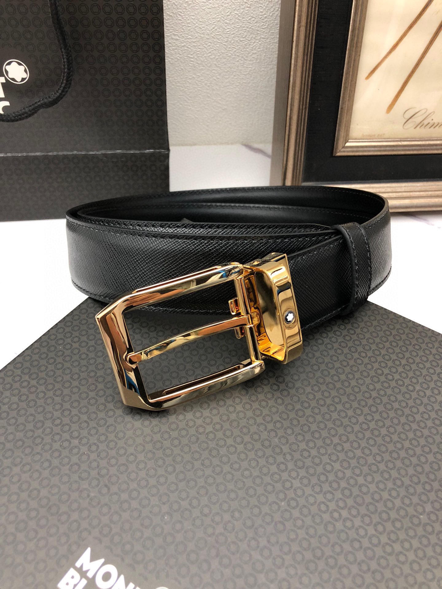Montblanc Basic Belt Top Grain Leather