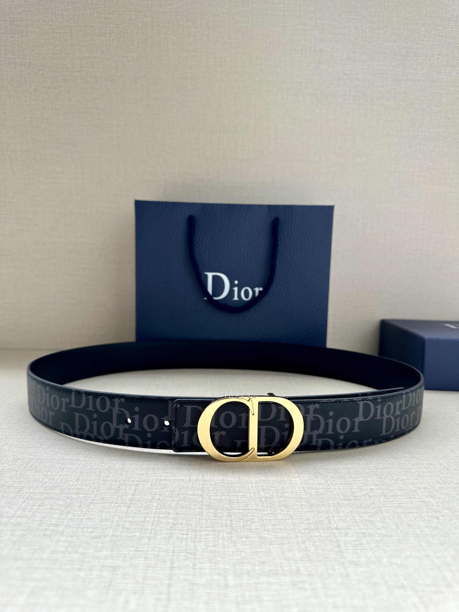 Dior Basic Belt Cow Leather Black L