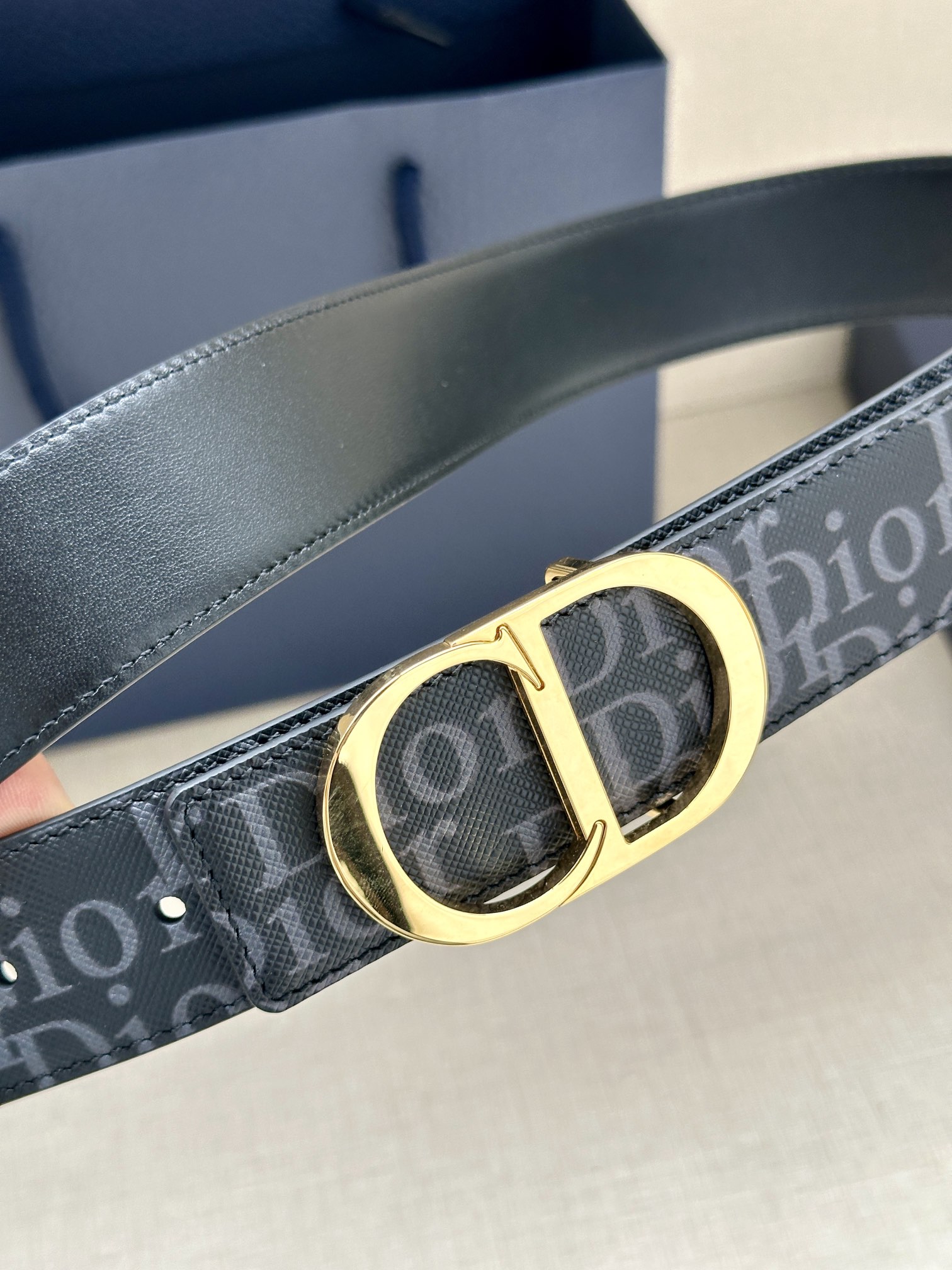 Dior Basic Belt Cow Leather Black L