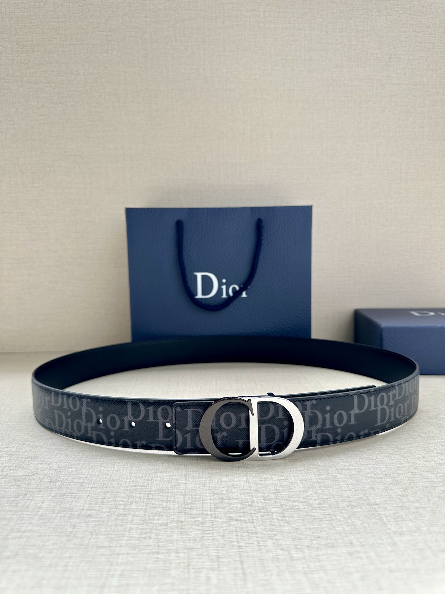 Dior Basic Belt Cow Leather Black L