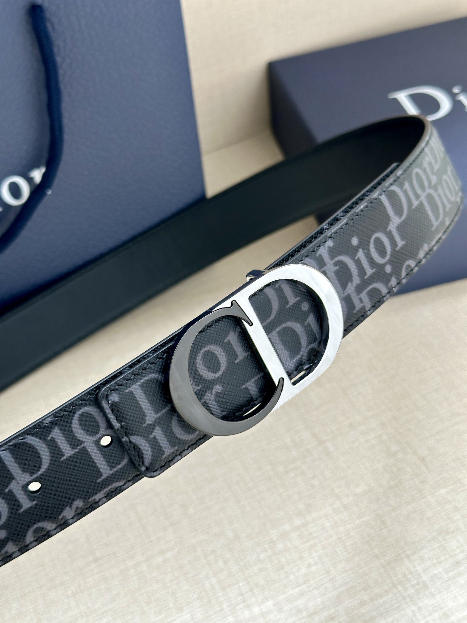 Dior Basic Belt Cow Leather Black L