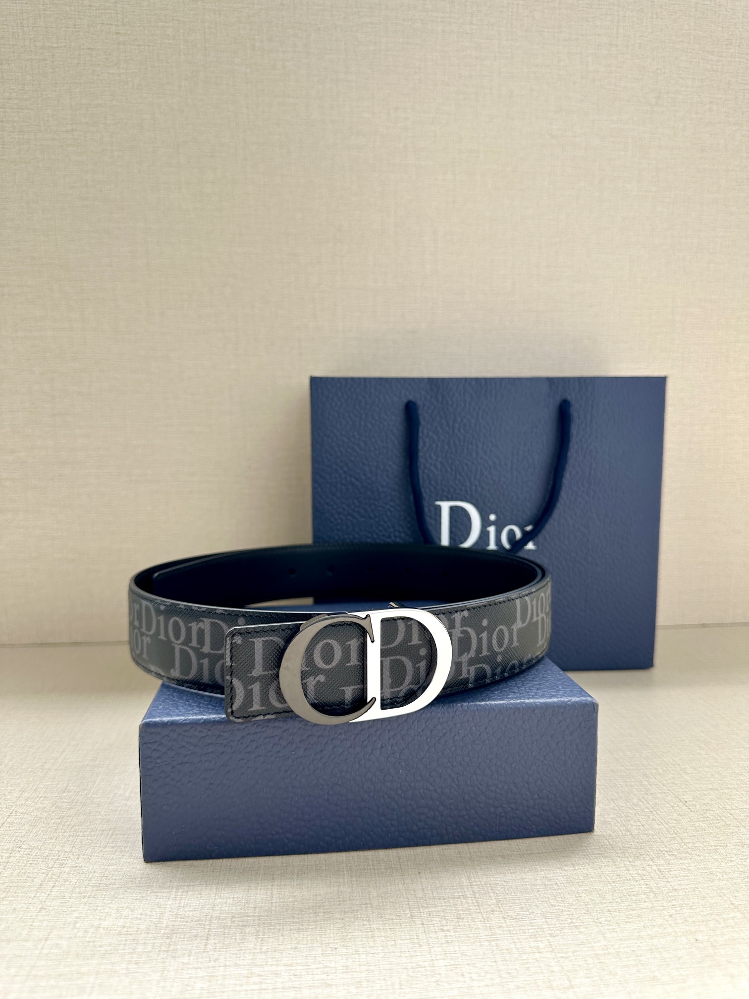 Dior Basic Belt Cow Leather Black L