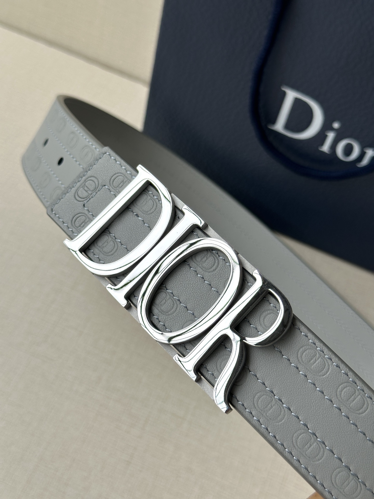 Dior Leather Belt Top Grain Leather M