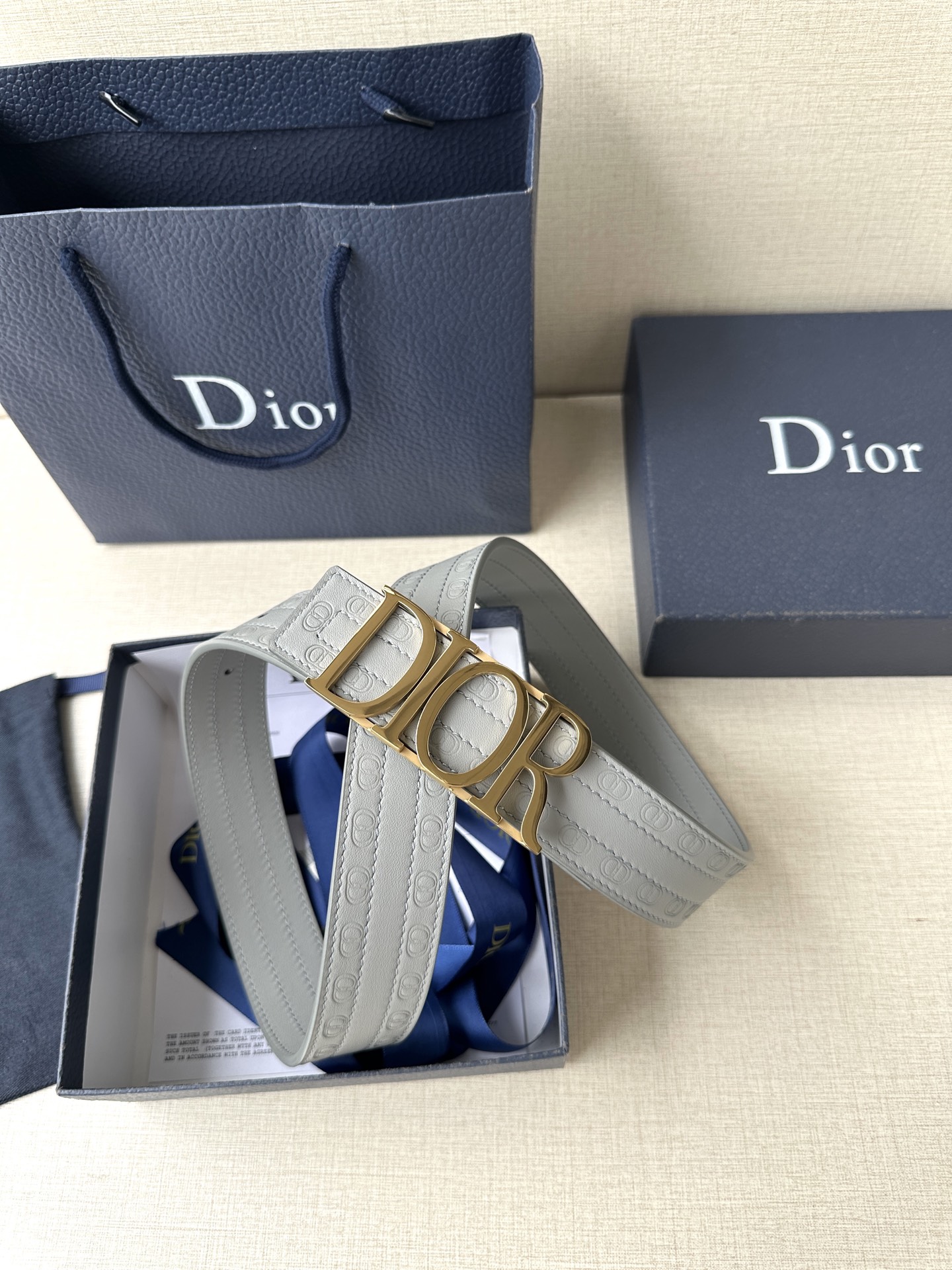 Dior Leather Belt Top Grain Leather M