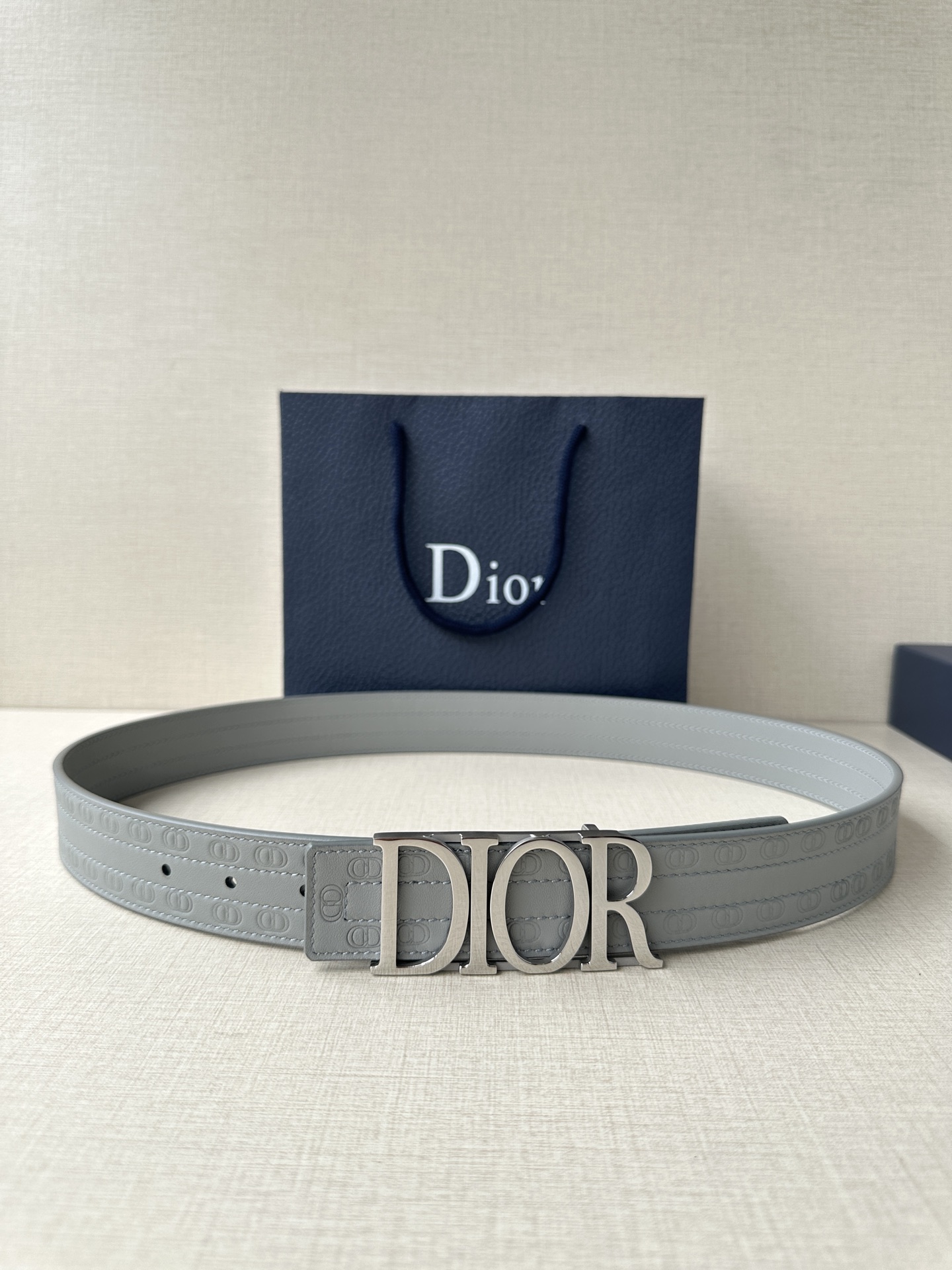 Dior Leather Belt Top Grain Leather M