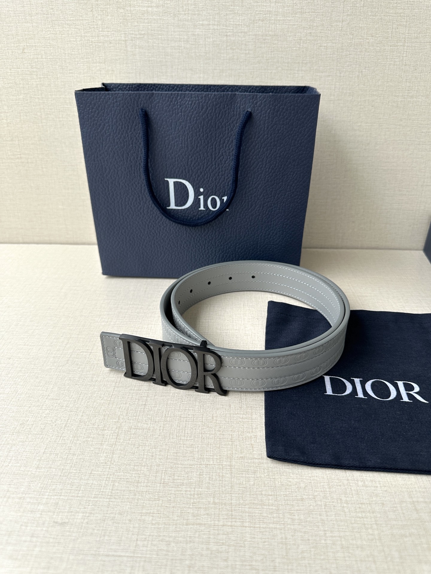 Dior Leather Belt Top Grain Leather M