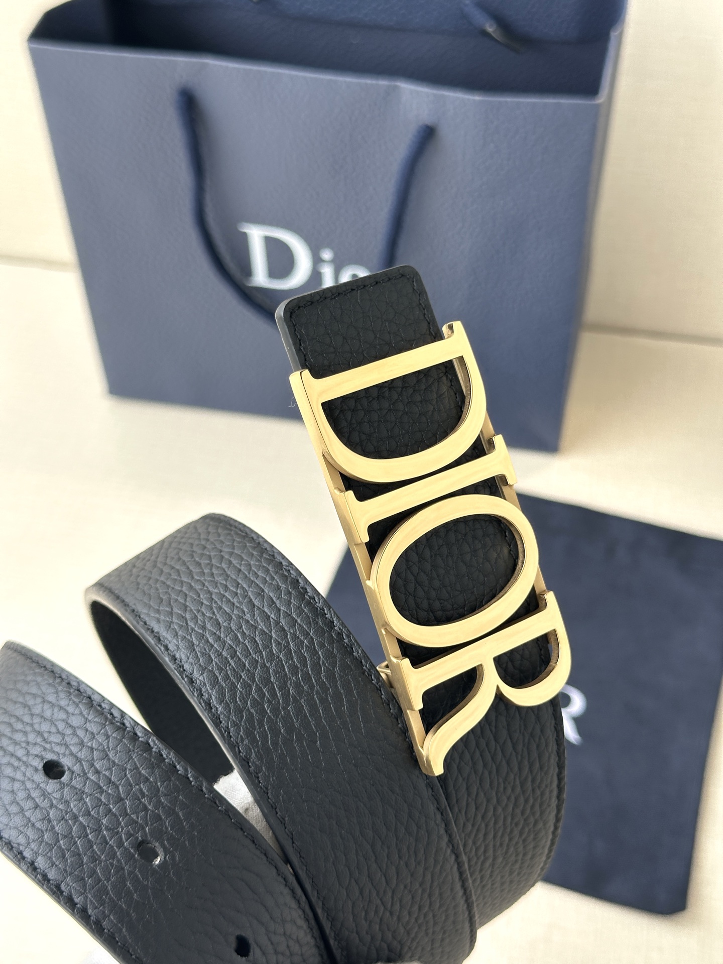 Dior Leather Belt Top Grain Leather M