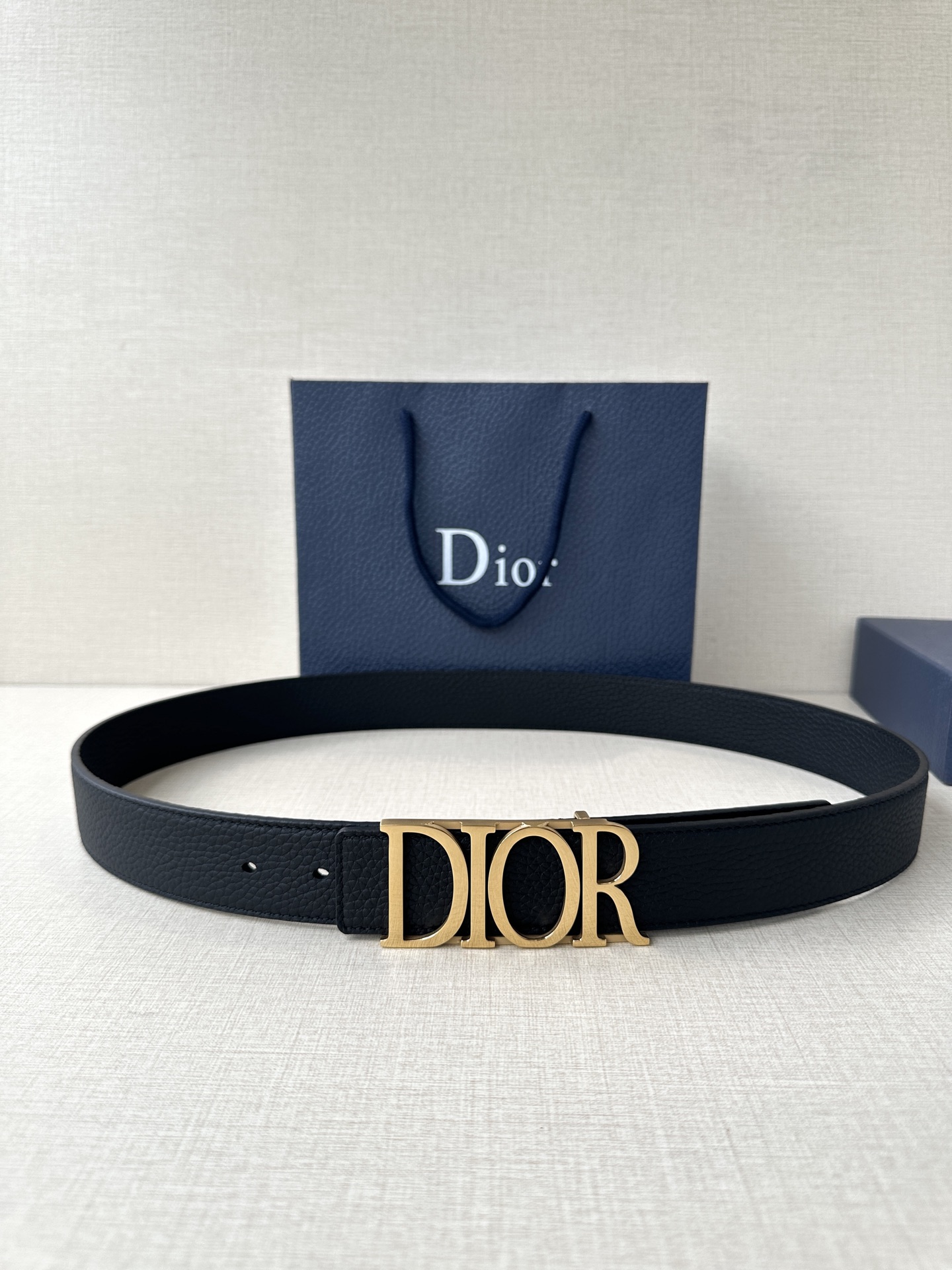 Dior Leather Belt Top Grain Leather M