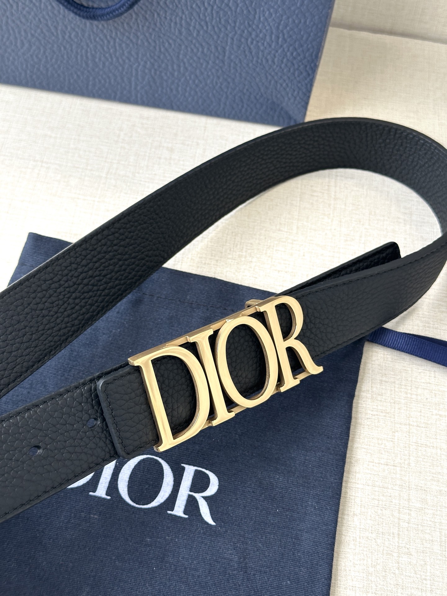 Dior Leather Belt Top Grain Leather M