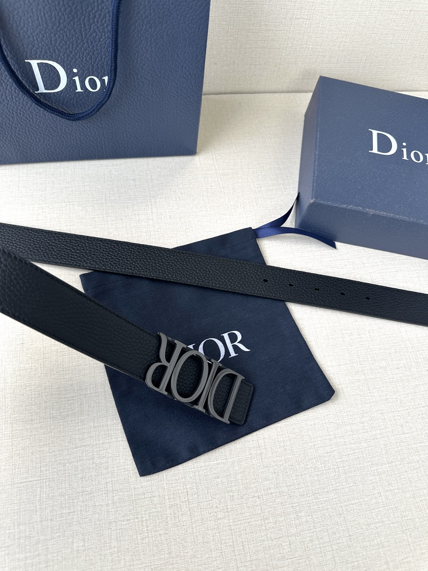 Dior Leather Belt Top Grain Leather M
