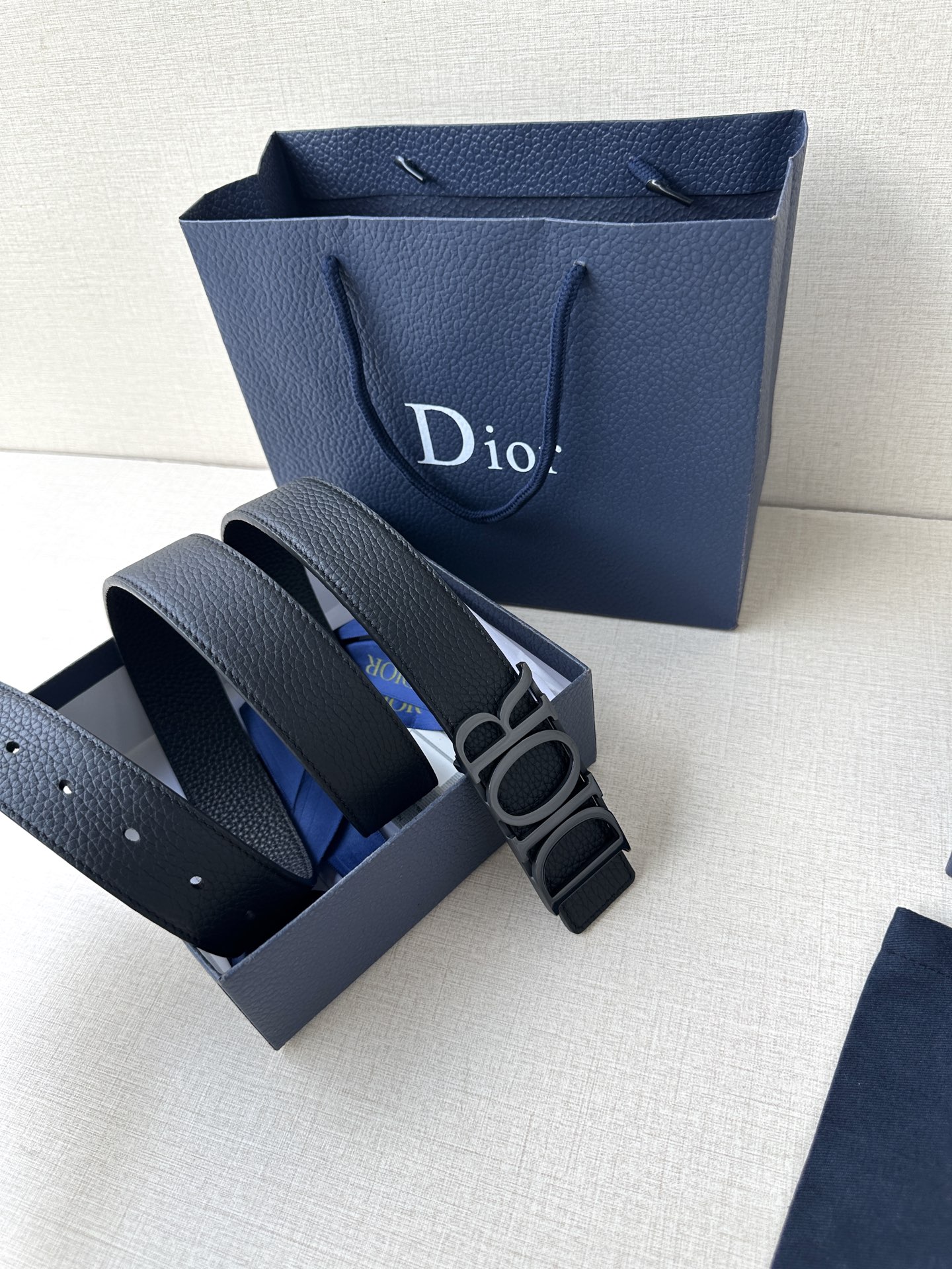 Dior Leather Belt Top Grain Leather M