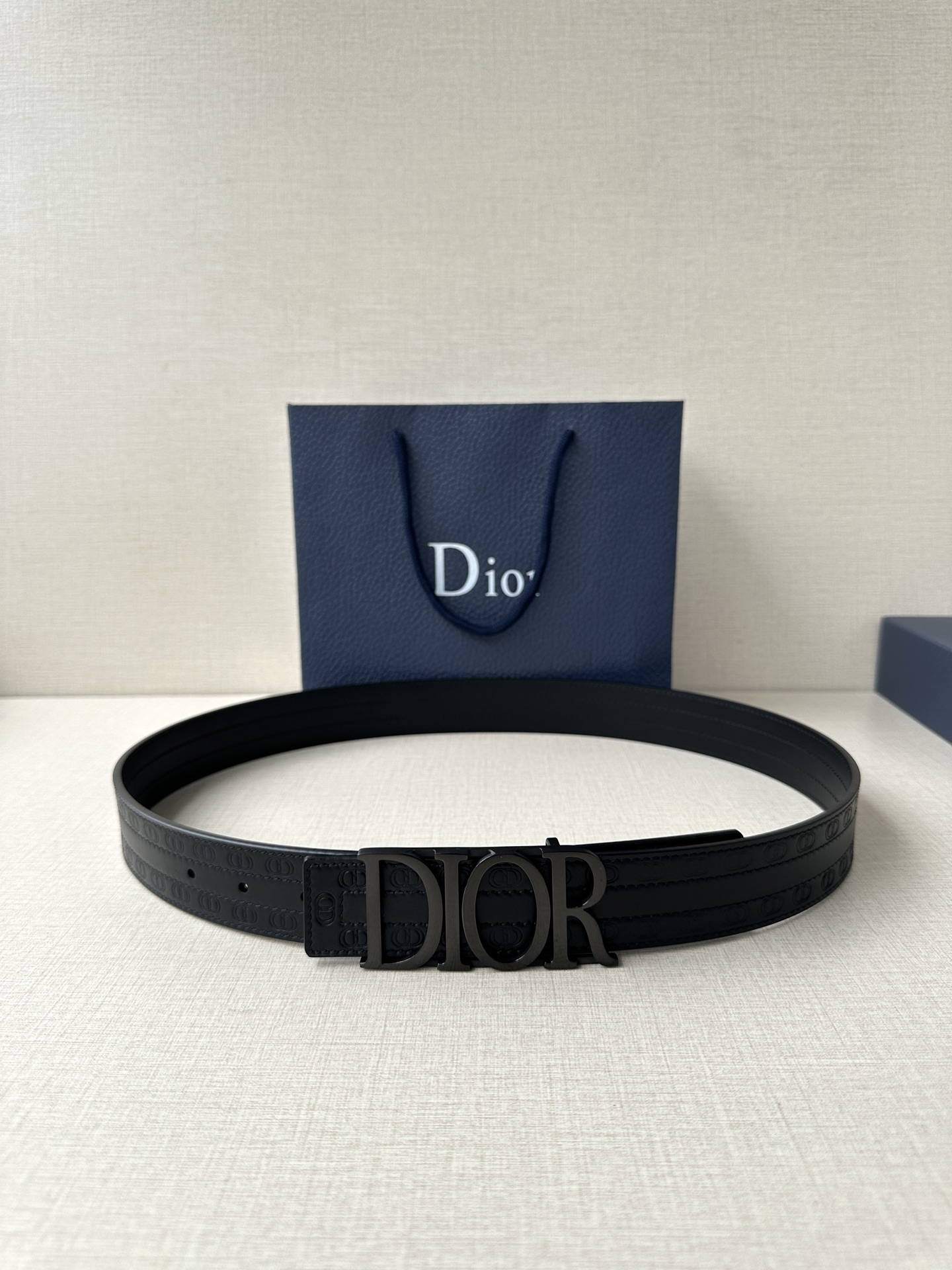 Dior Leather Belt Top Grain Leather M