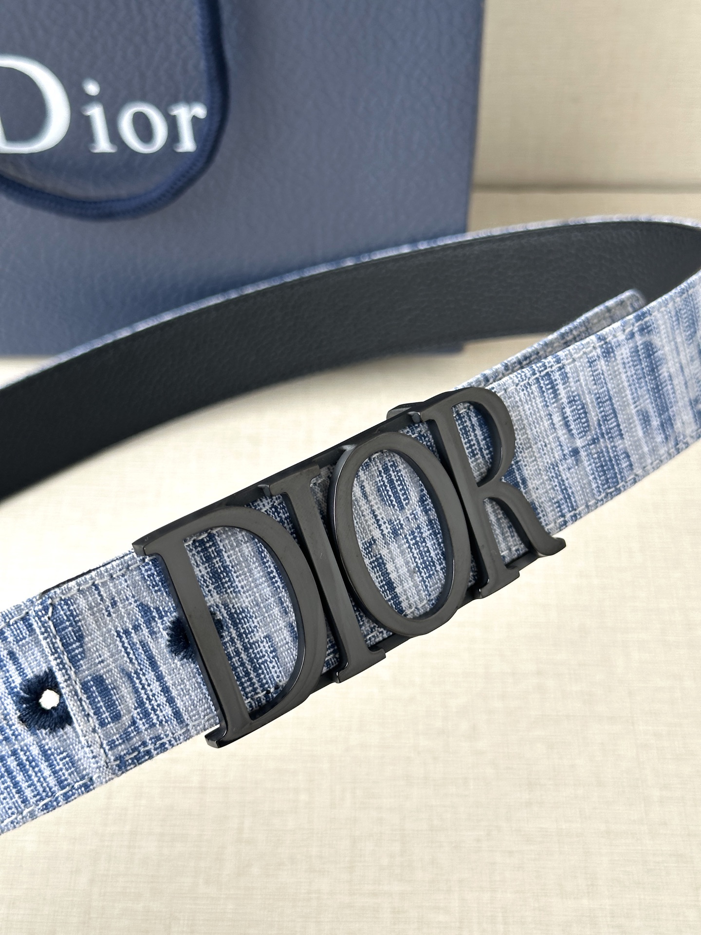 Dior Leather Belt Top Grain Leather M