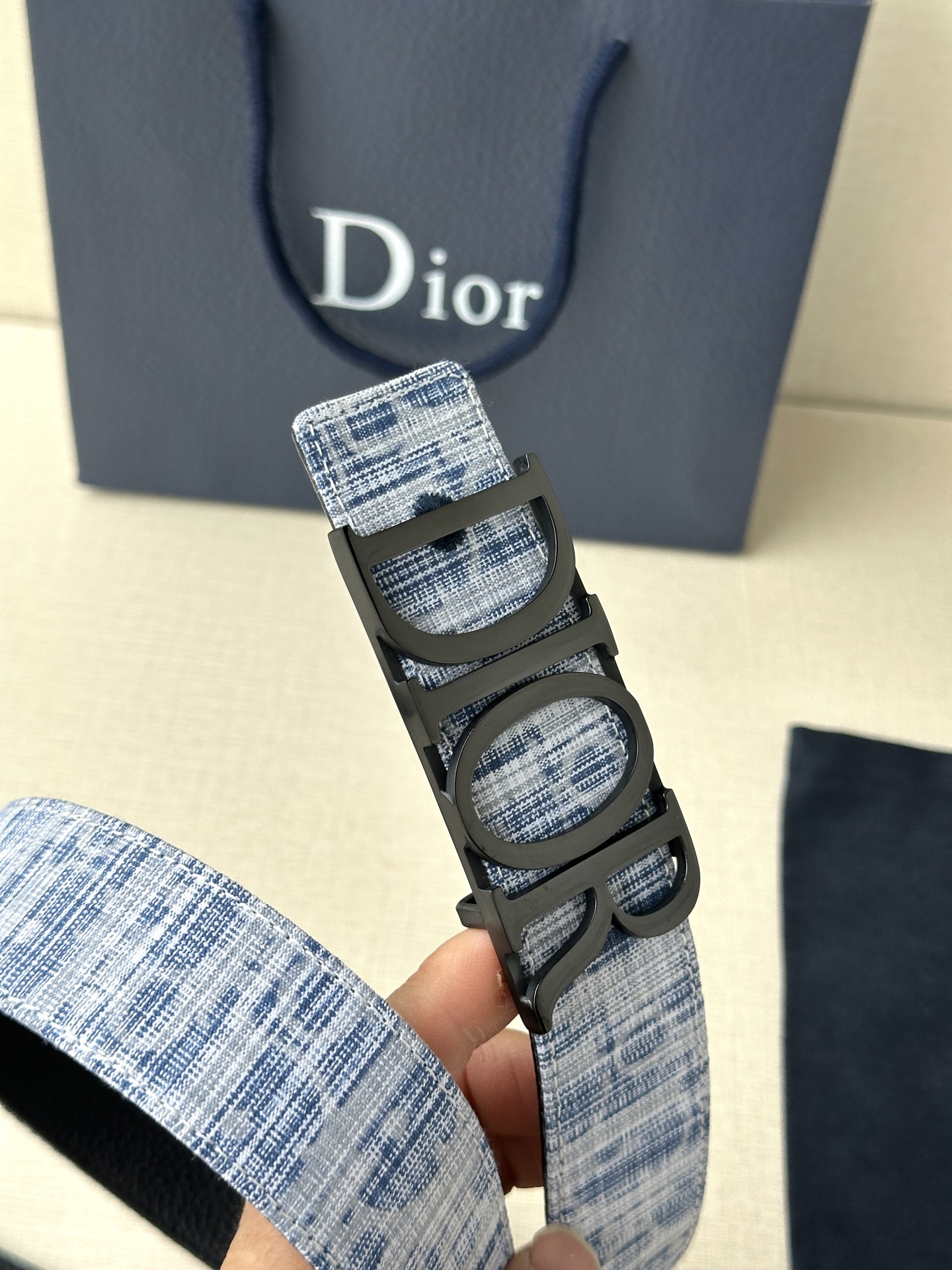 Dior Leather Belt Top Grain Leather M