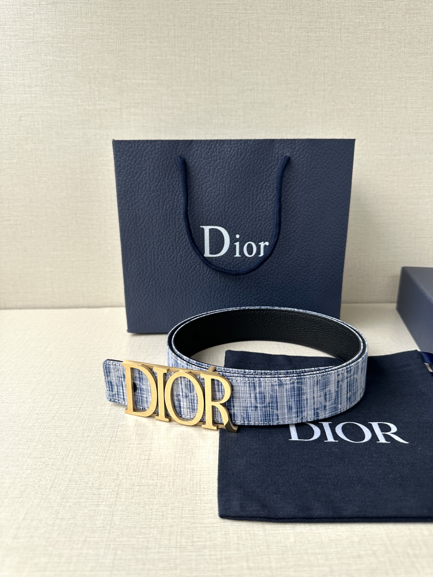 Dior Leather Belt Top Grain Leather M