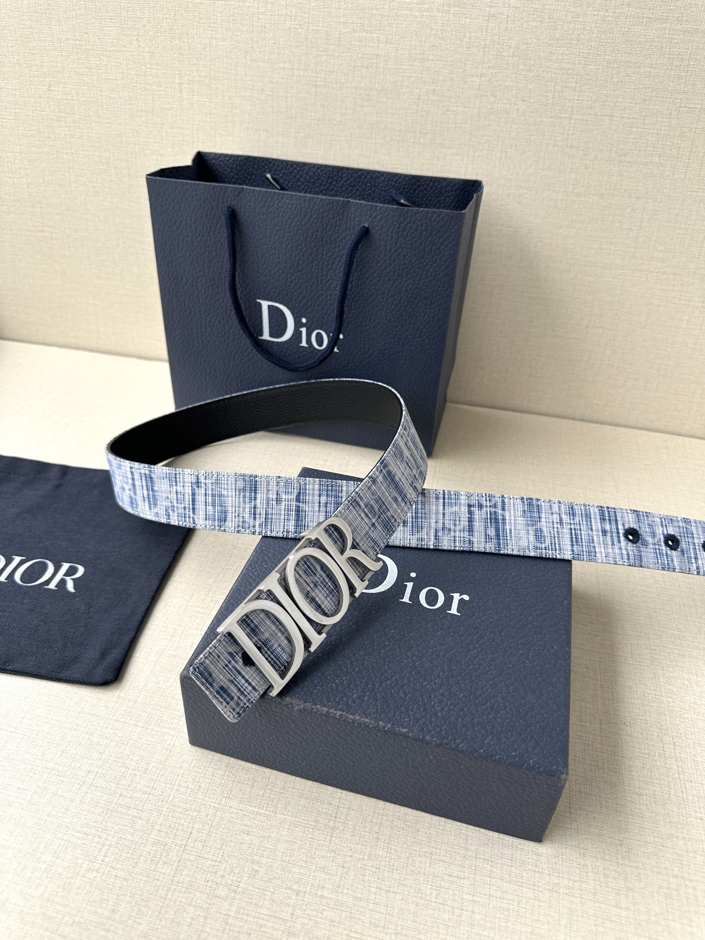 Dior Leather Belt Top Grain Leather M