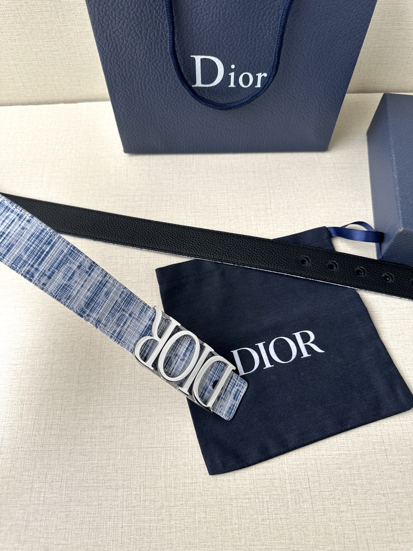 Dior Leather Belt Top Grain Leather M
