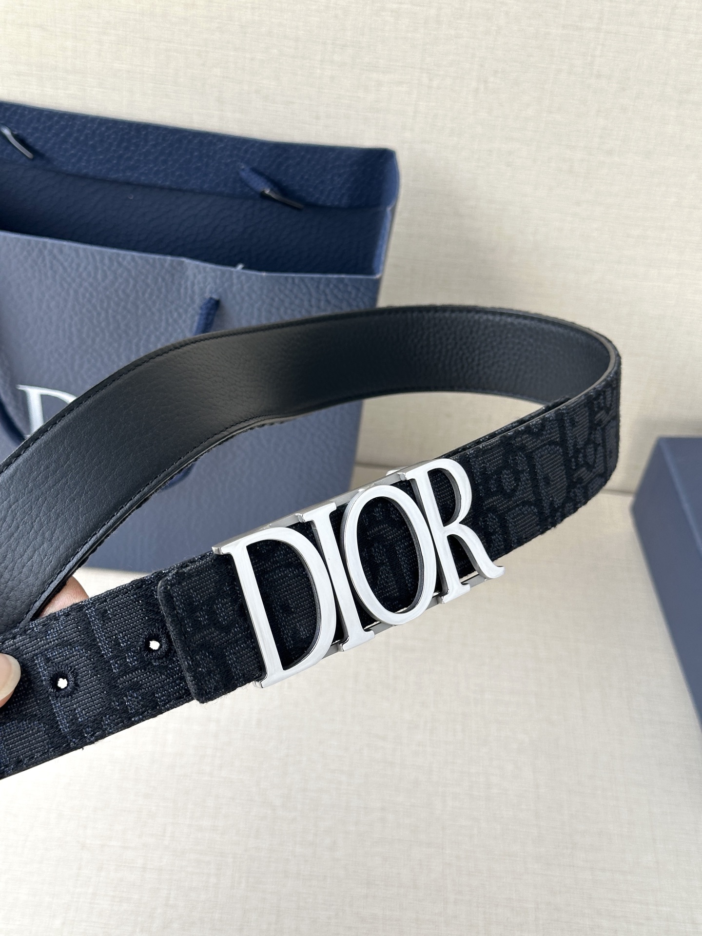 Dior Leather Belt Top Grain Leather M