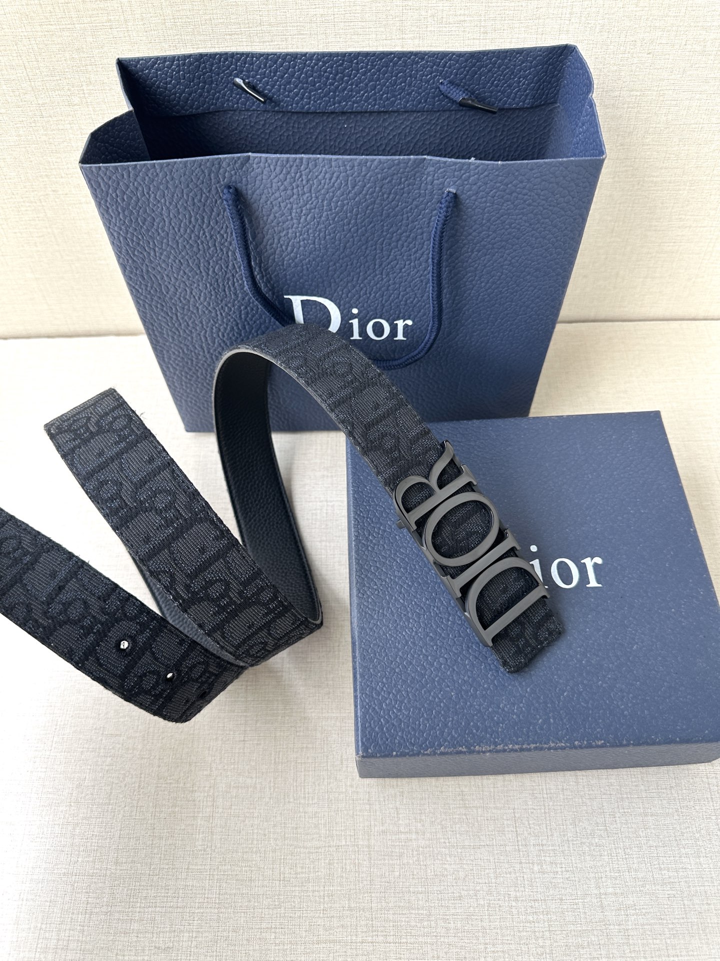 Dior Leather Belt Top Grain Leather M