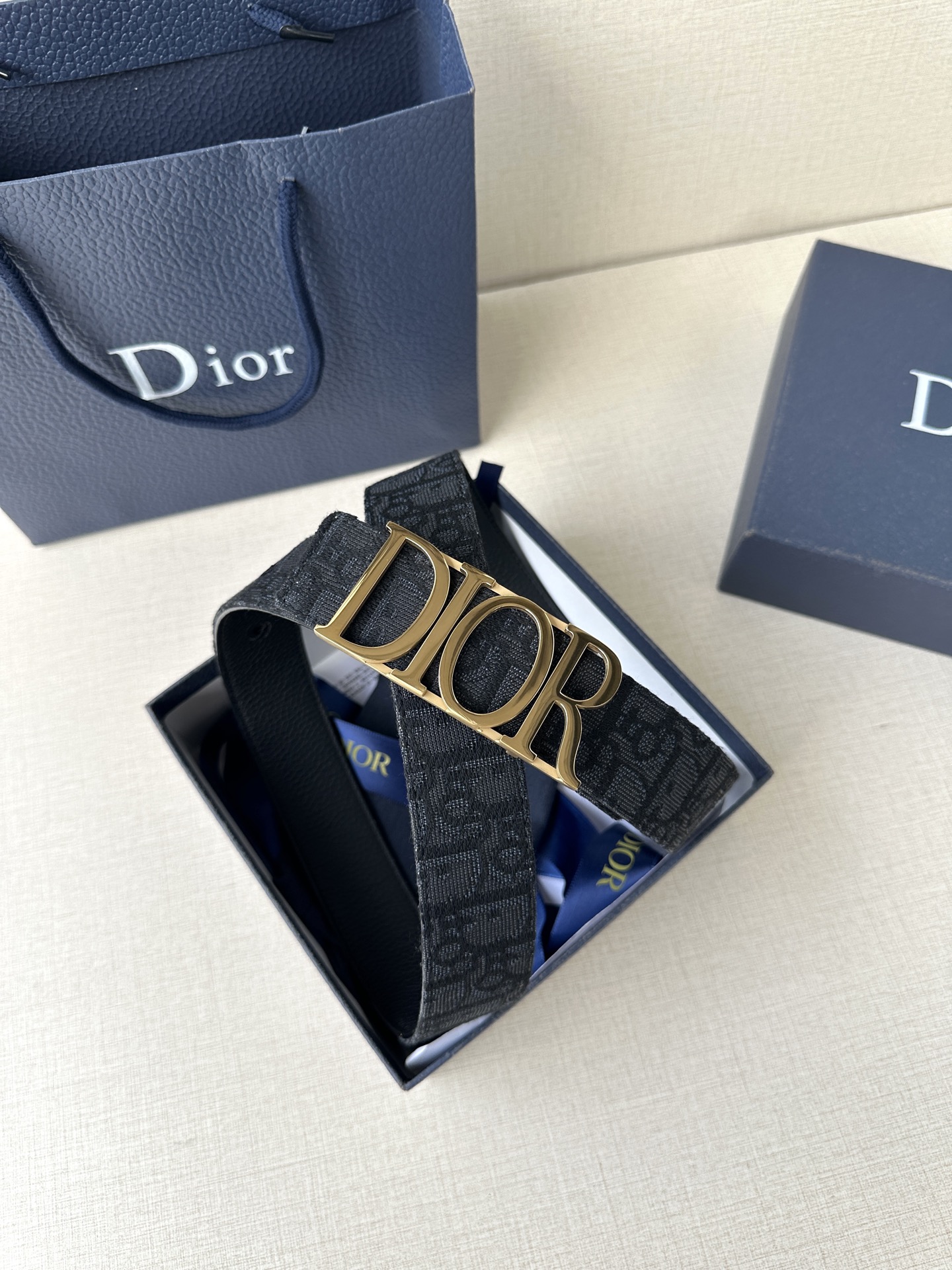 Dior Leather Belt Top Grain Leather M