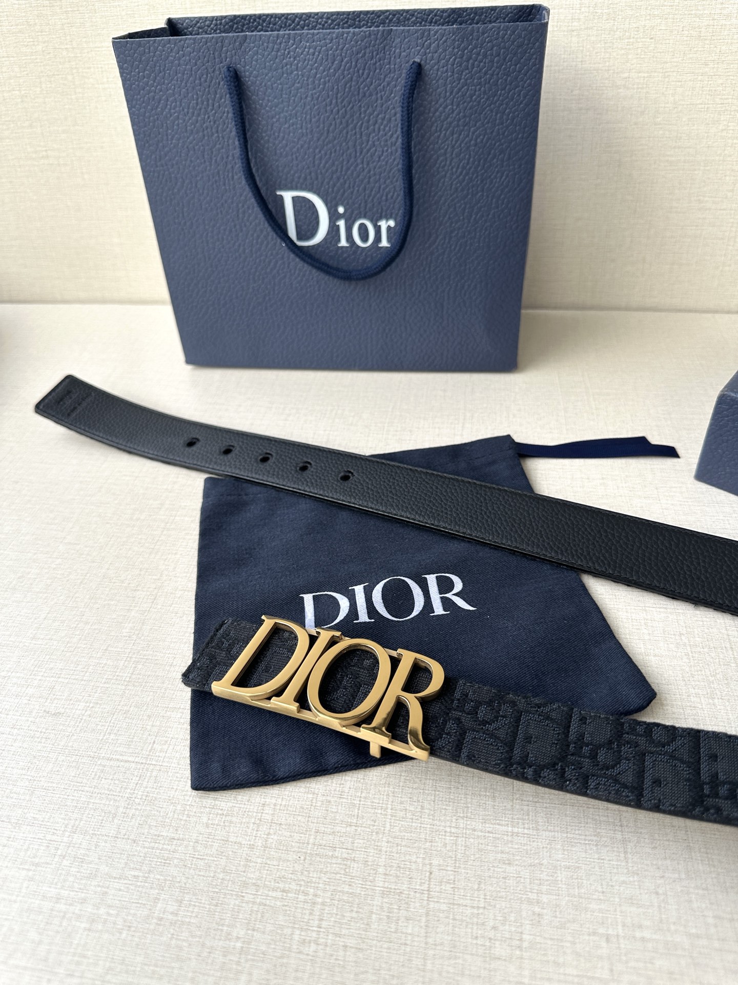 Dior Leather Belt Top Grain Leather M