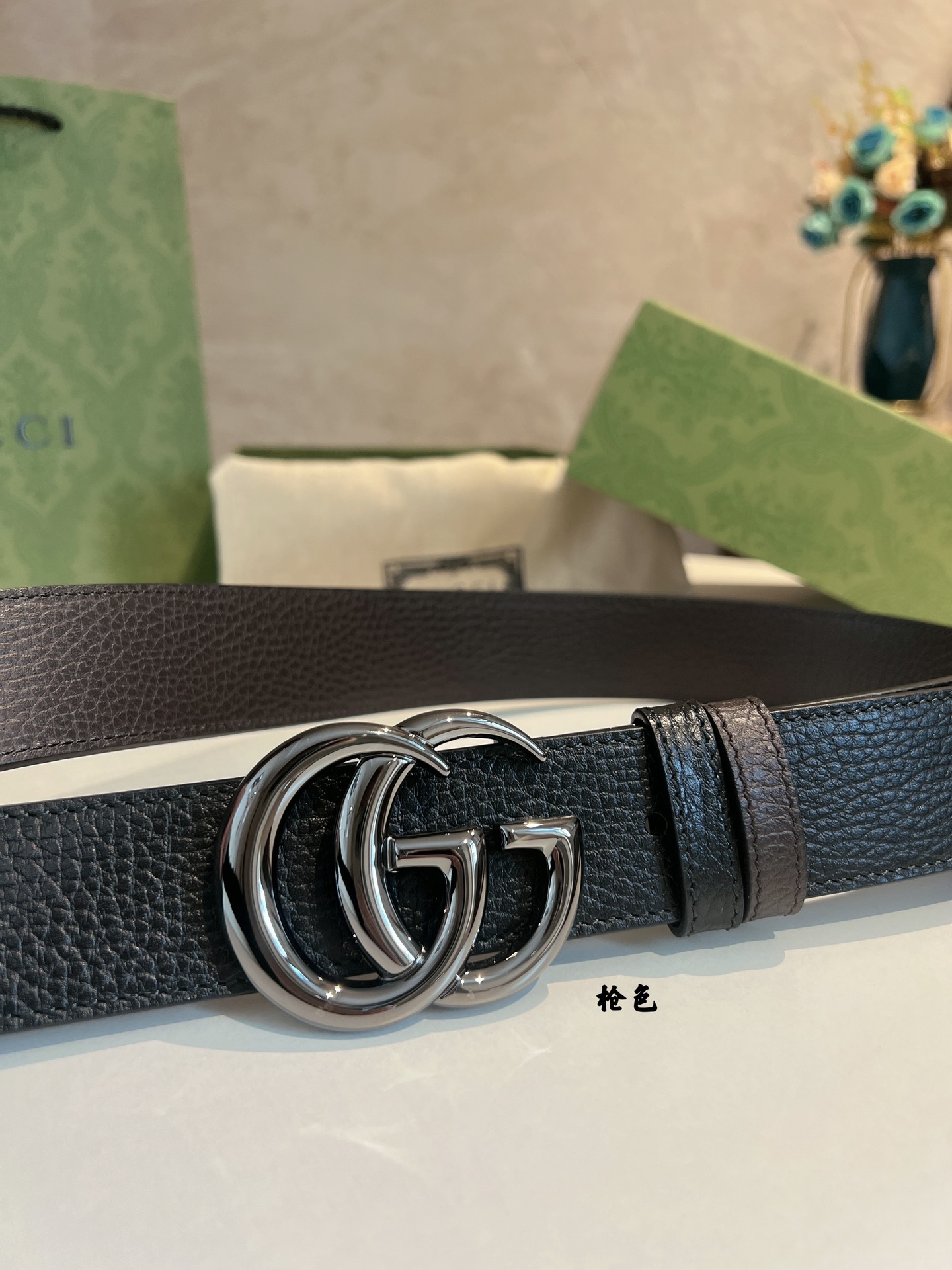Gucci Male Basic Belt Cow Leather 40mm