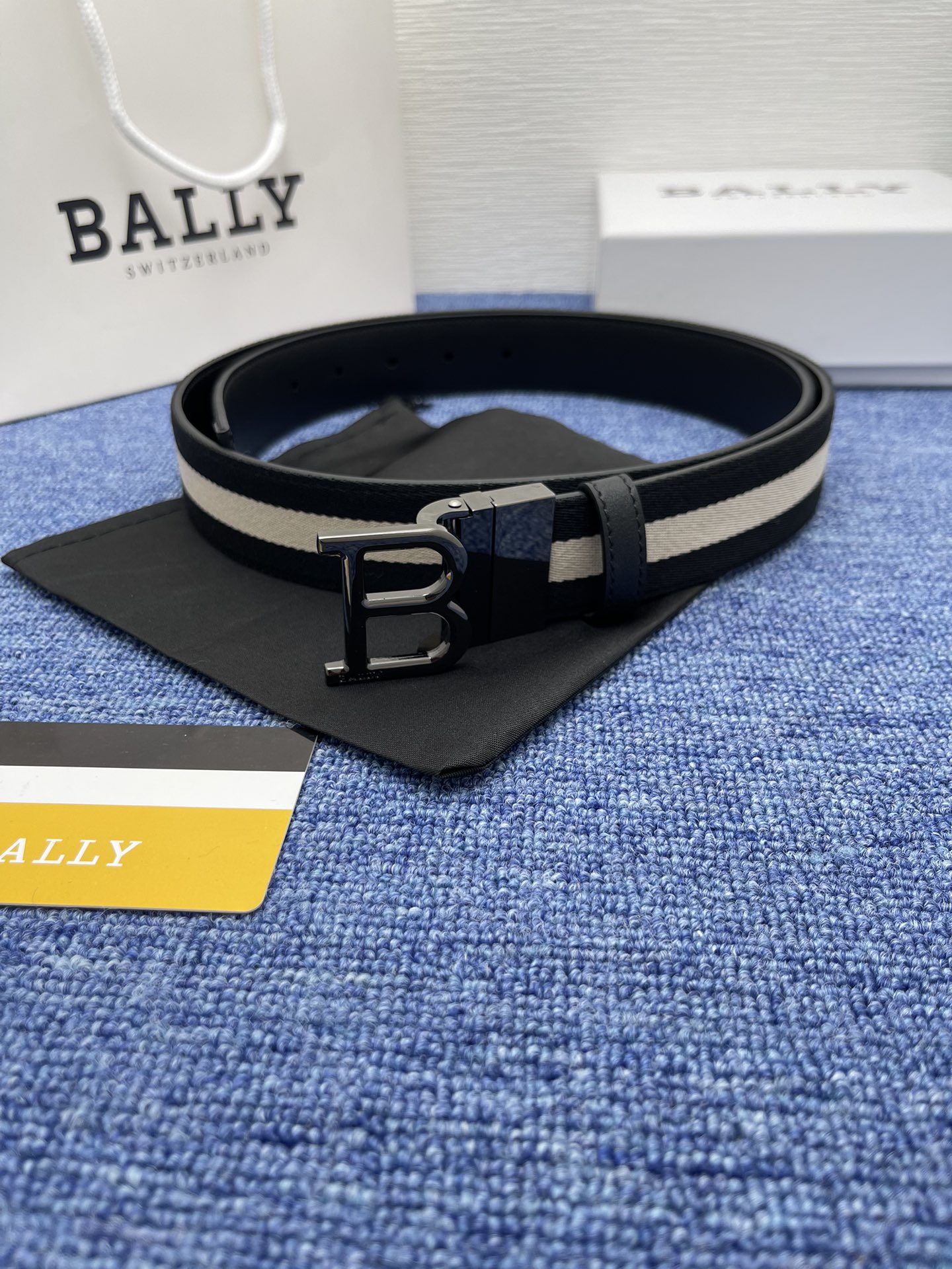 Bally Male Leather Belt Cow Leather
