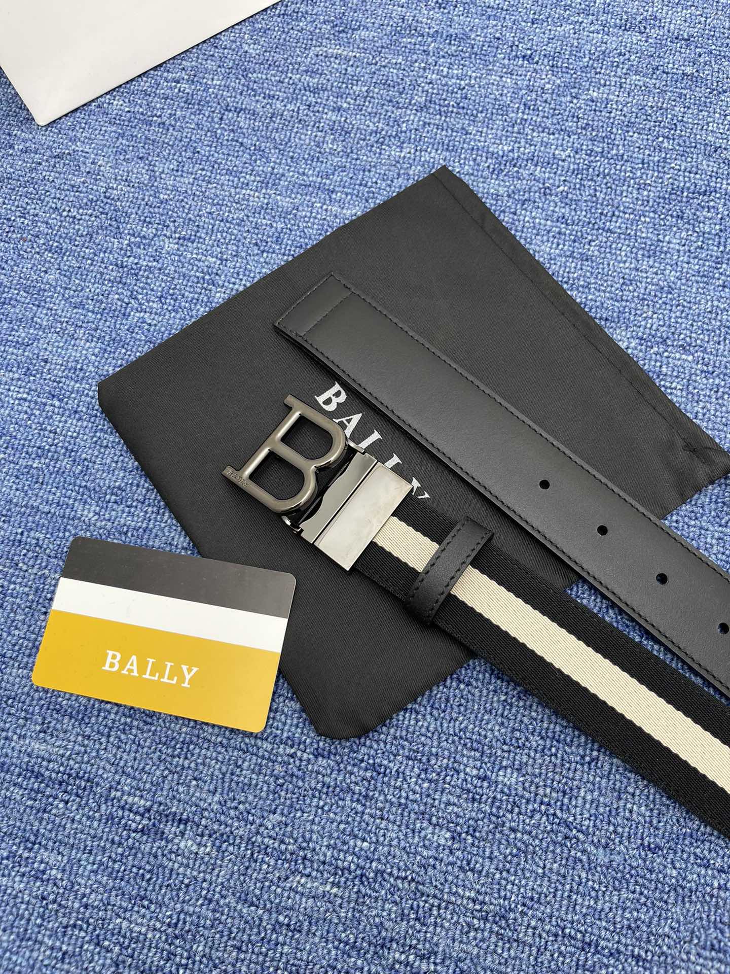 Bally Male Leather Belt Cow Leather