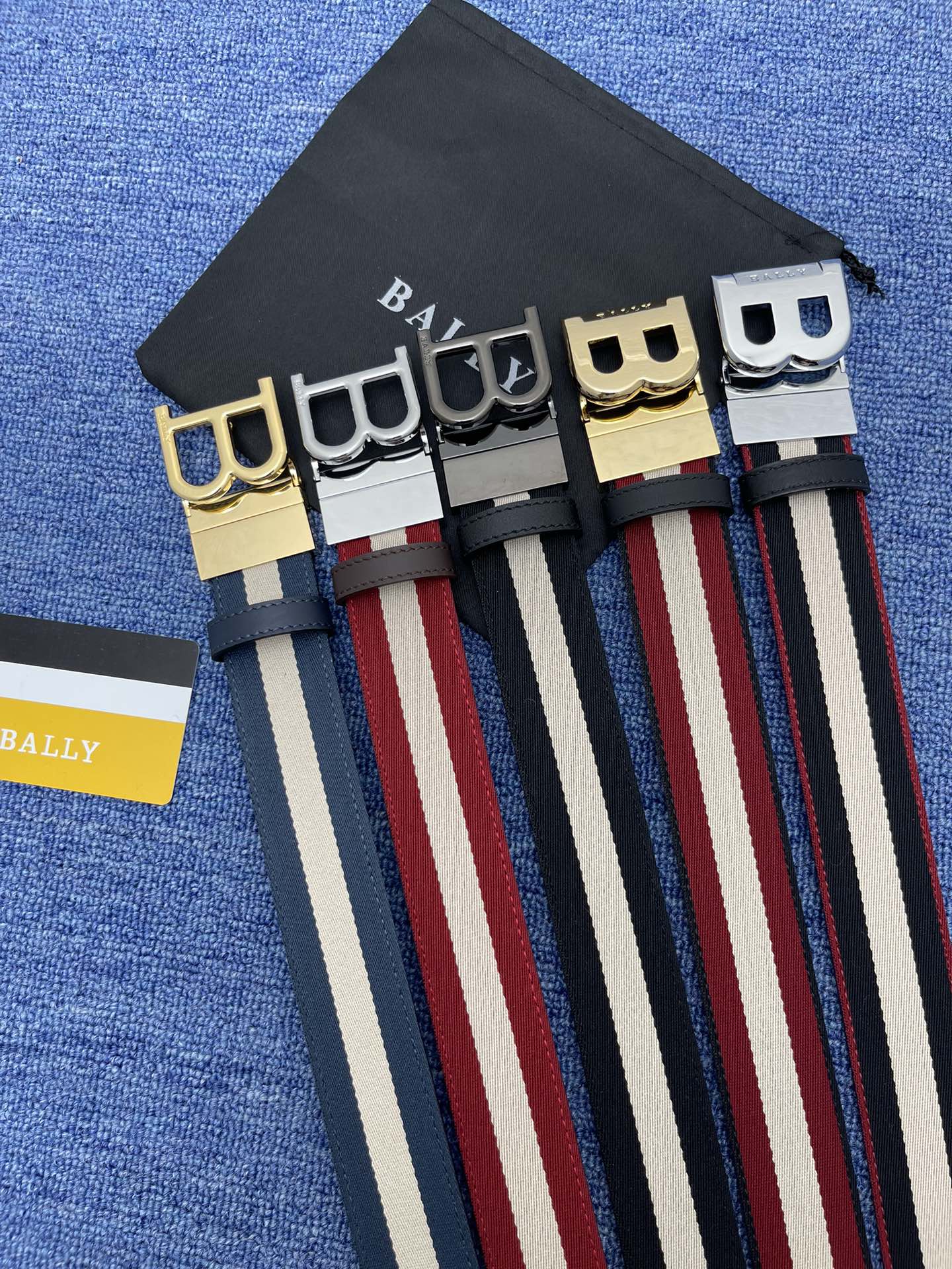 Bally Male Leather Belt Cow Leather