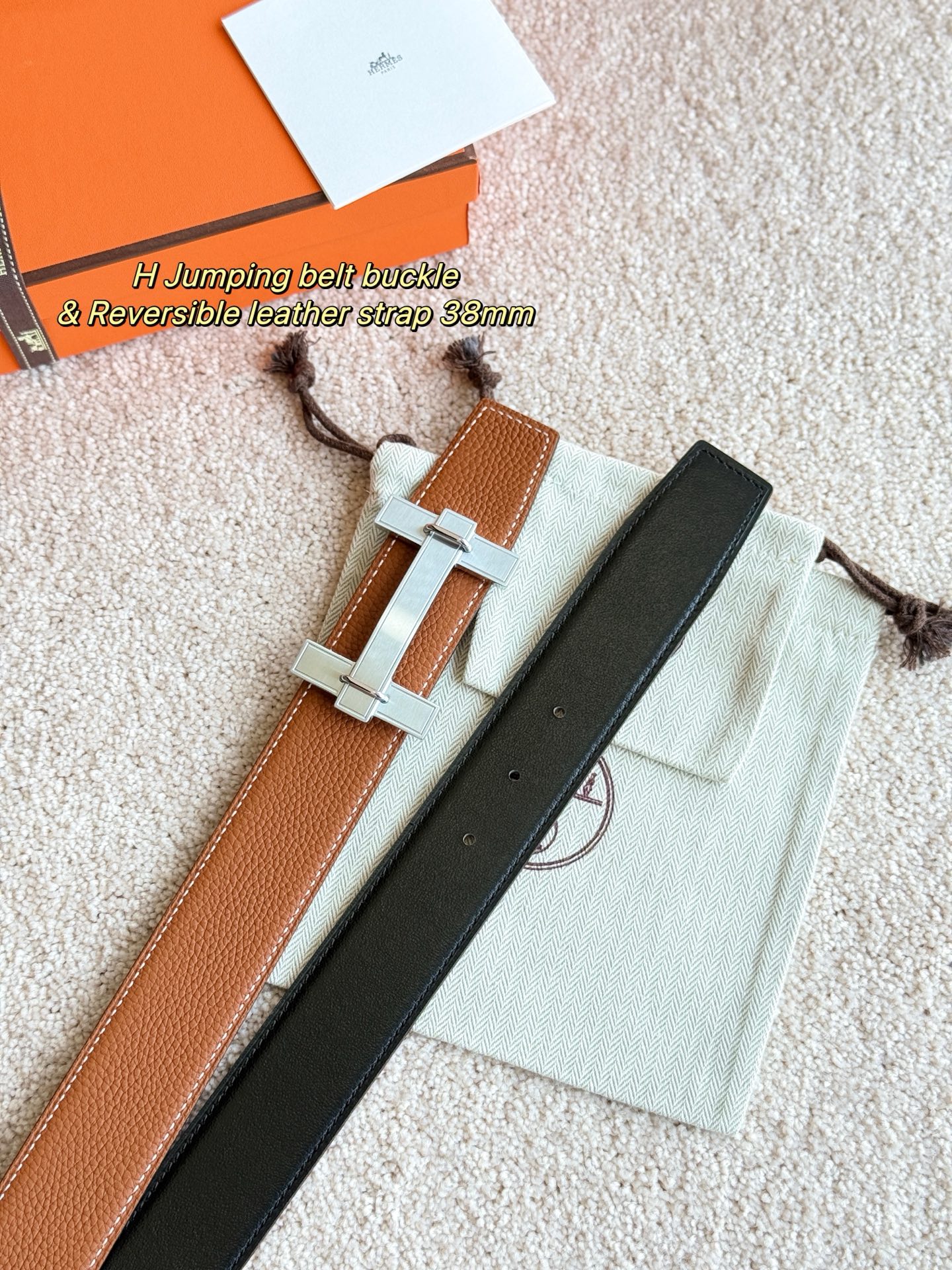 Hermès Male Basic Belt 38mm-m