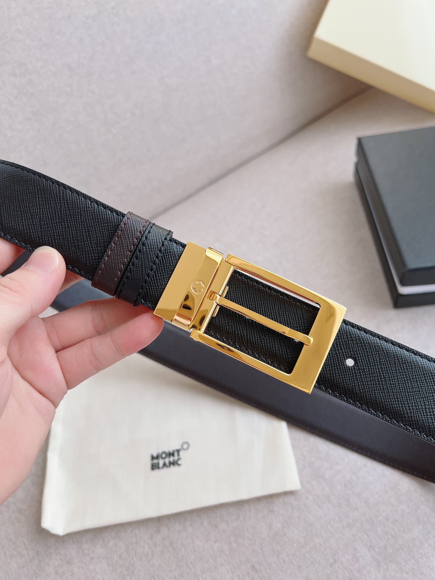 Montblanc Leather Belt 35mm