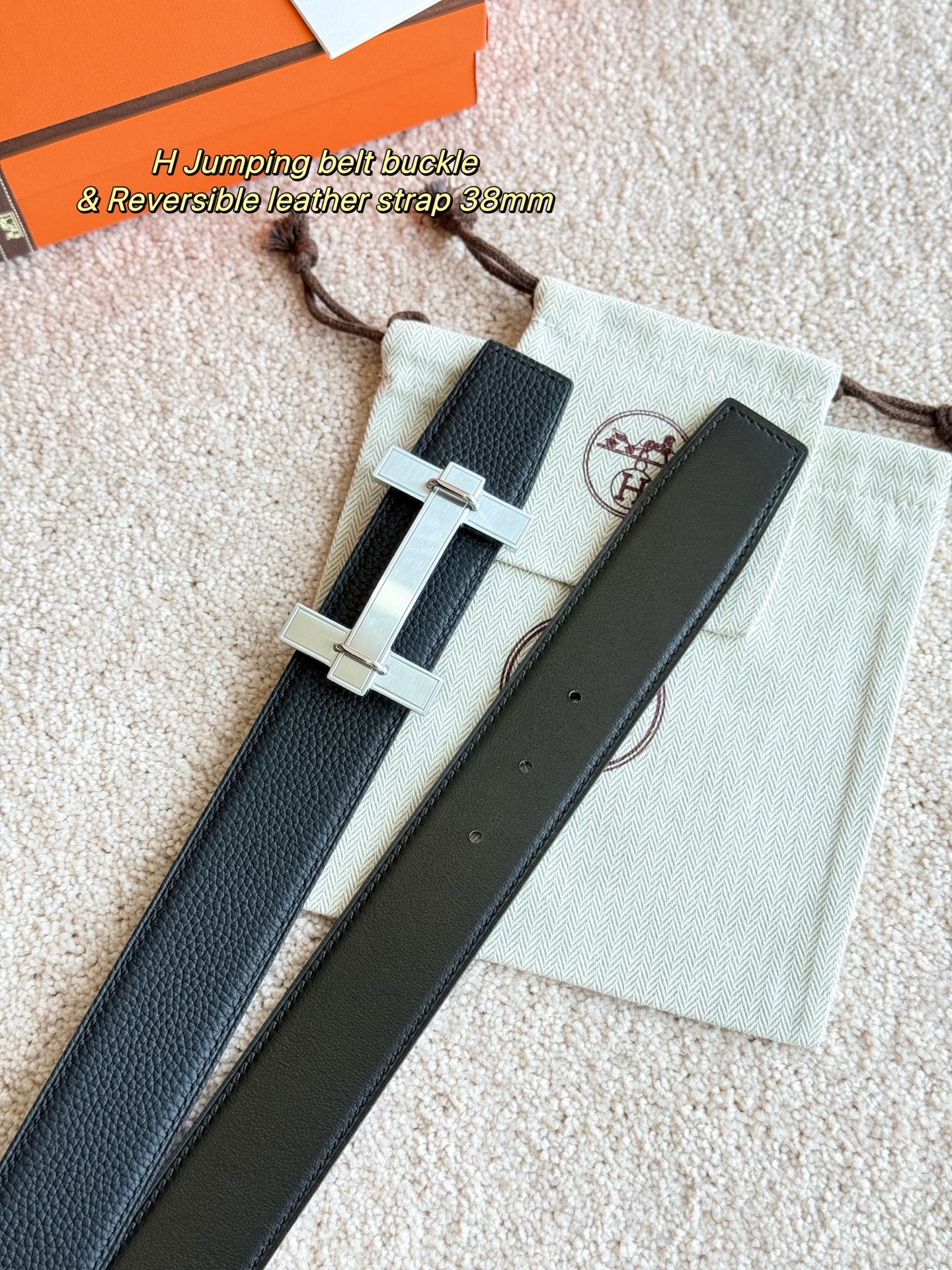 Hermès Male Basic Belt 38mm-m