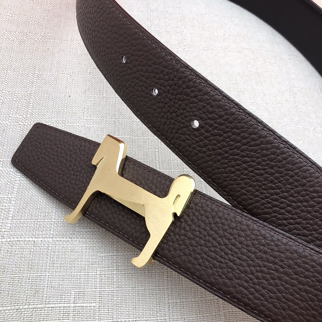 Hermès Basic Belt Top Grain Leather Black 38mm