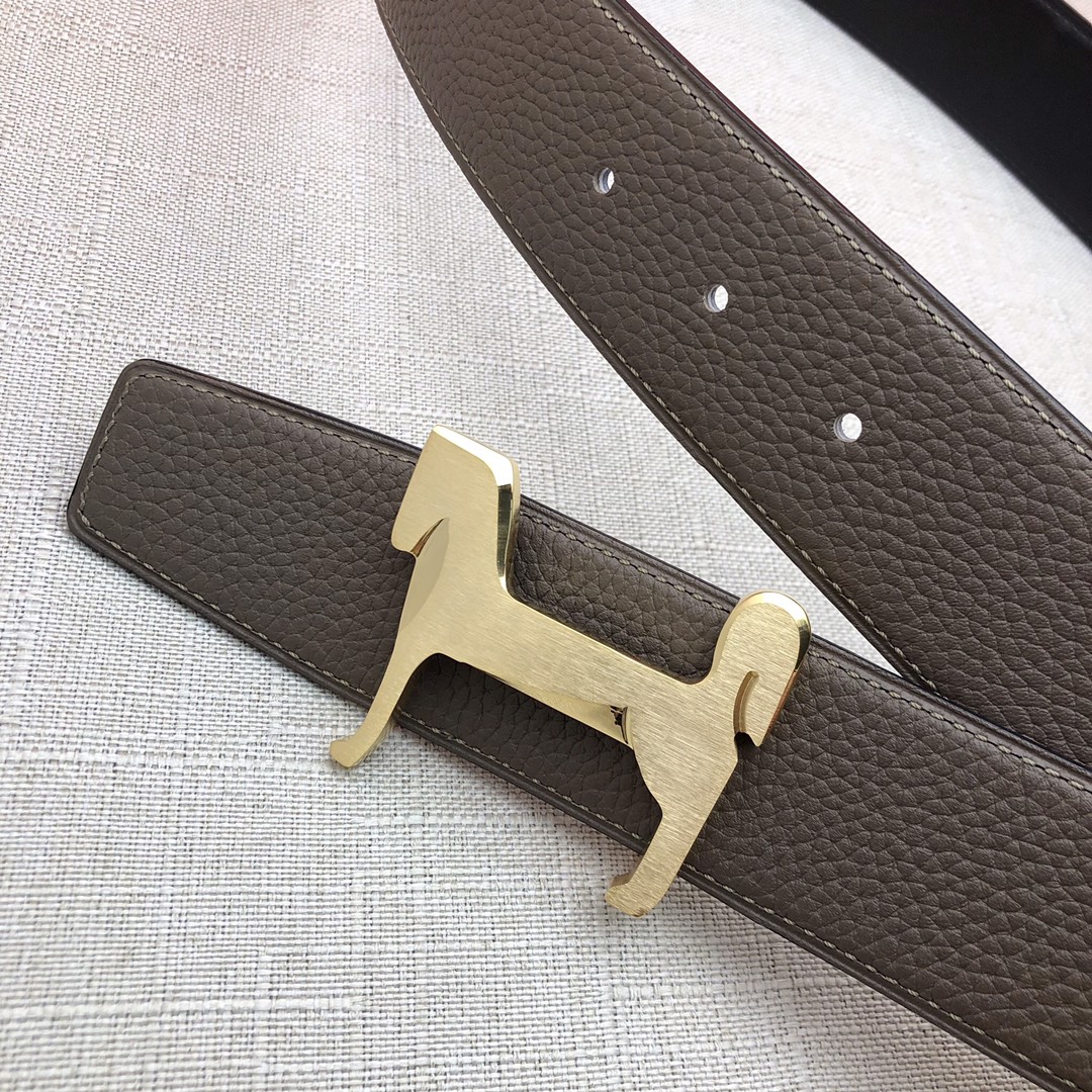 Hermès Basic Belt Top Grain Leather Black 38mm