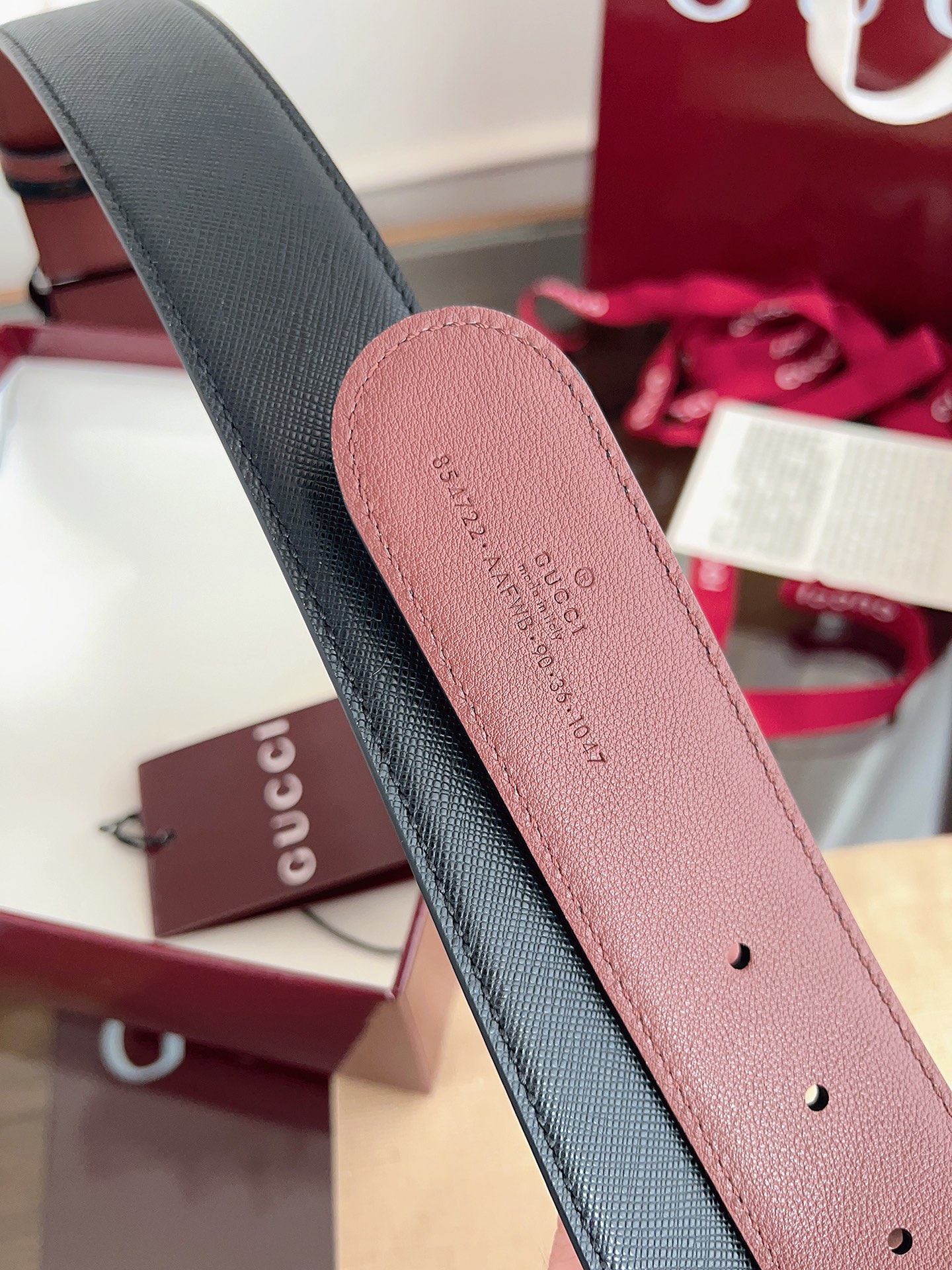 Gucci Male Basic Belt Cow Leather Black M