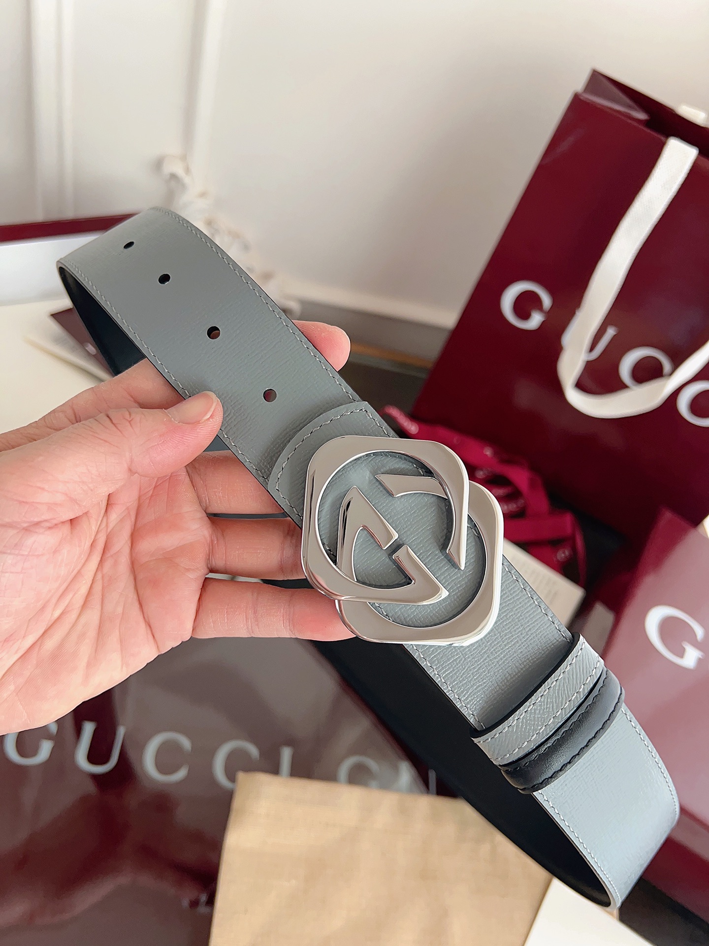 Gucci Male Basic Belt Cow Leather Black M