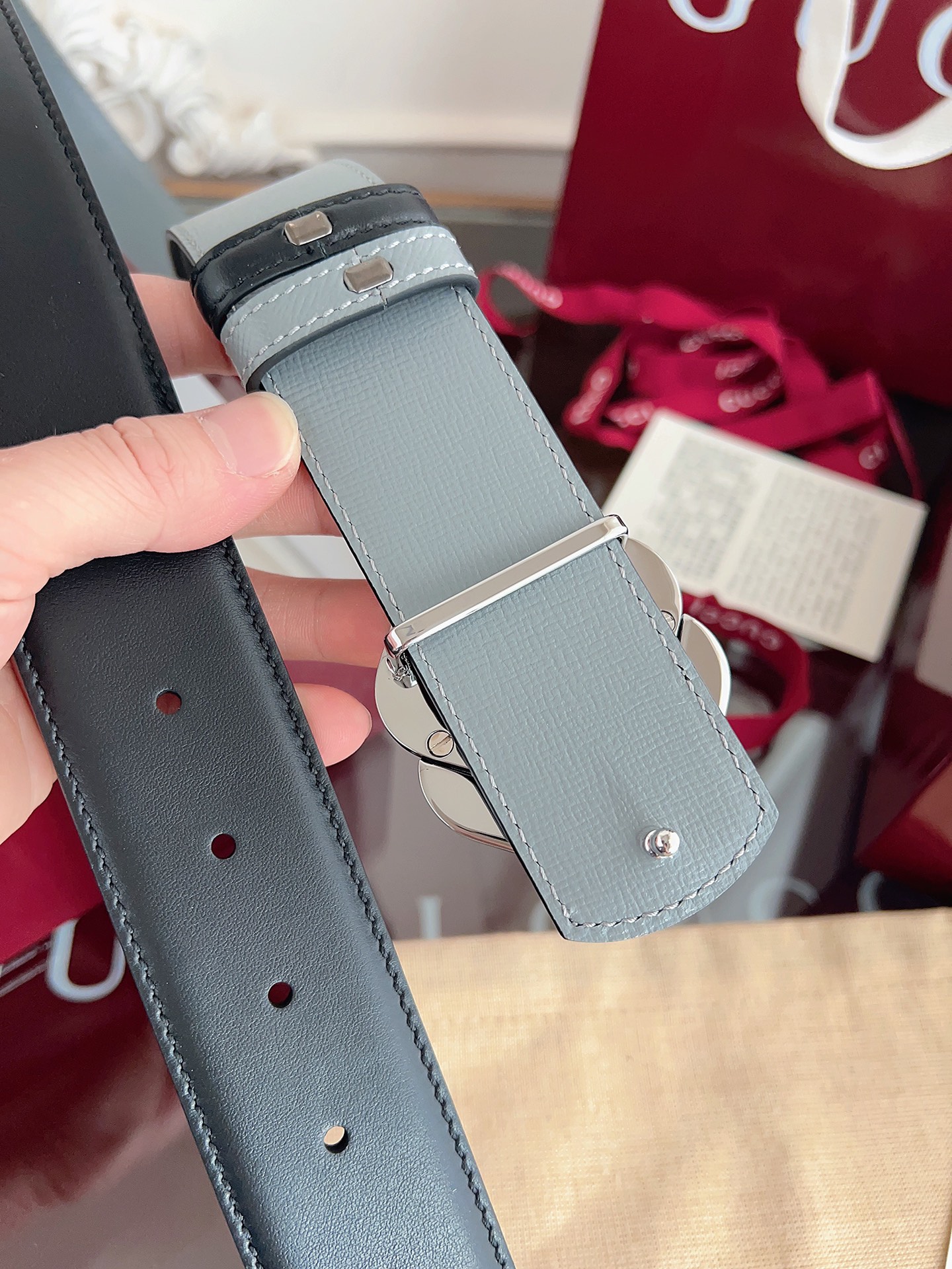 Gucci Male Basic Belt Cow Leather Black M