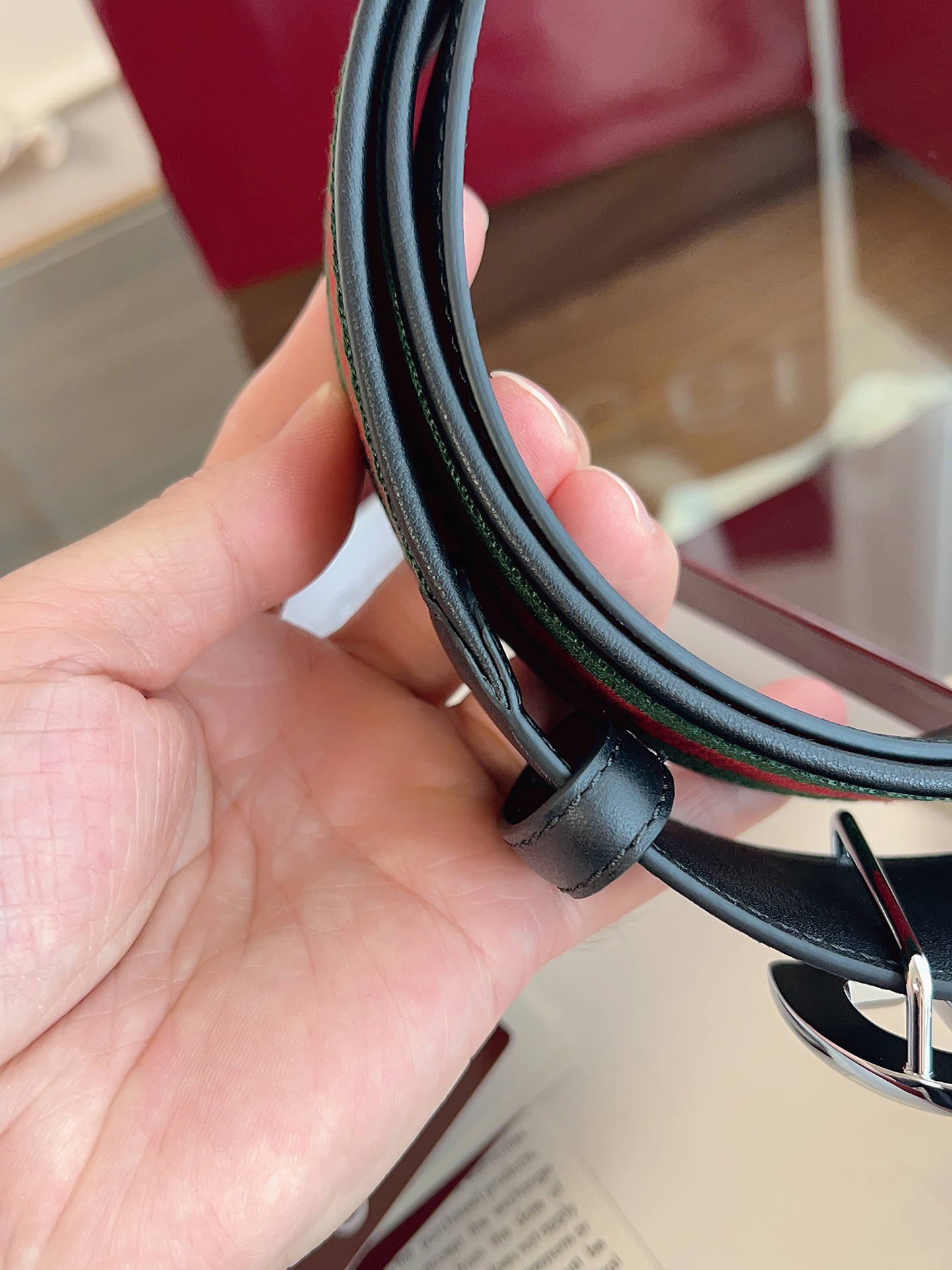 Gucci Male Basic Belt Canvas Black M