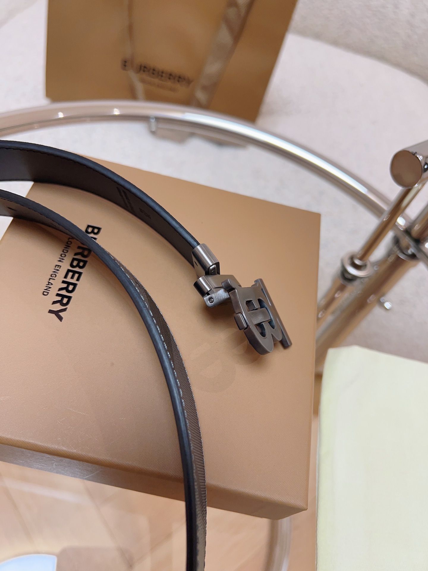 Burberry Basic Belt Cow Leather Black