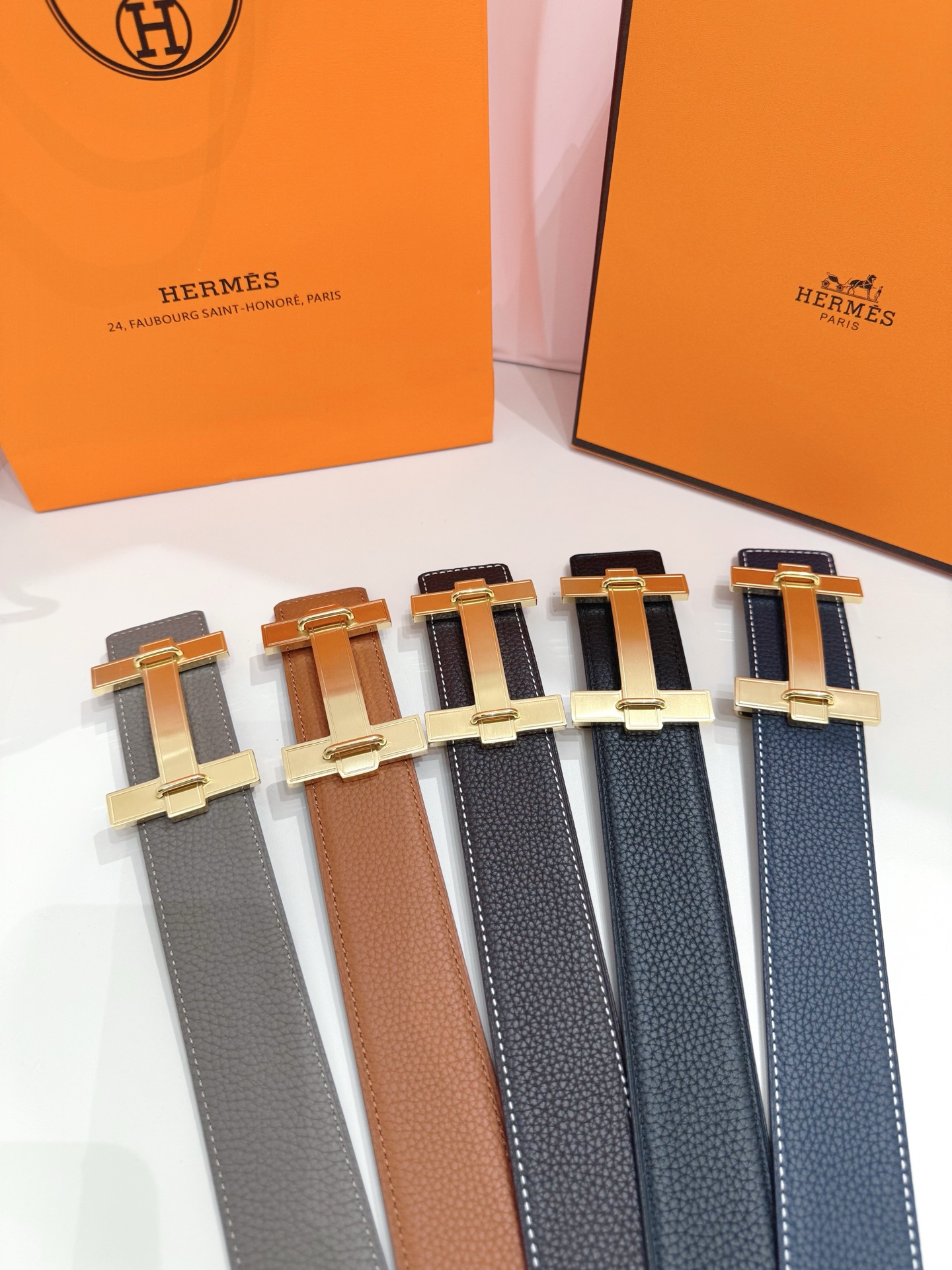 Hermès Leather Belt S-m