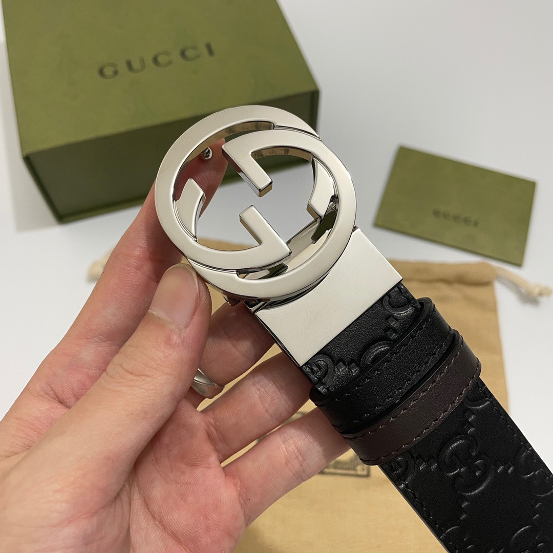 Gucci Basic Belt Cow Leather M