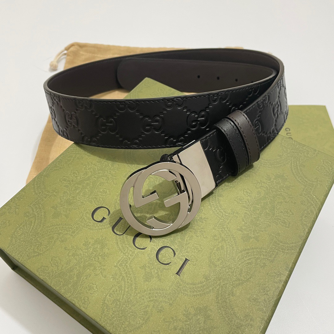 Gucci Basic Belt Cow Leather M