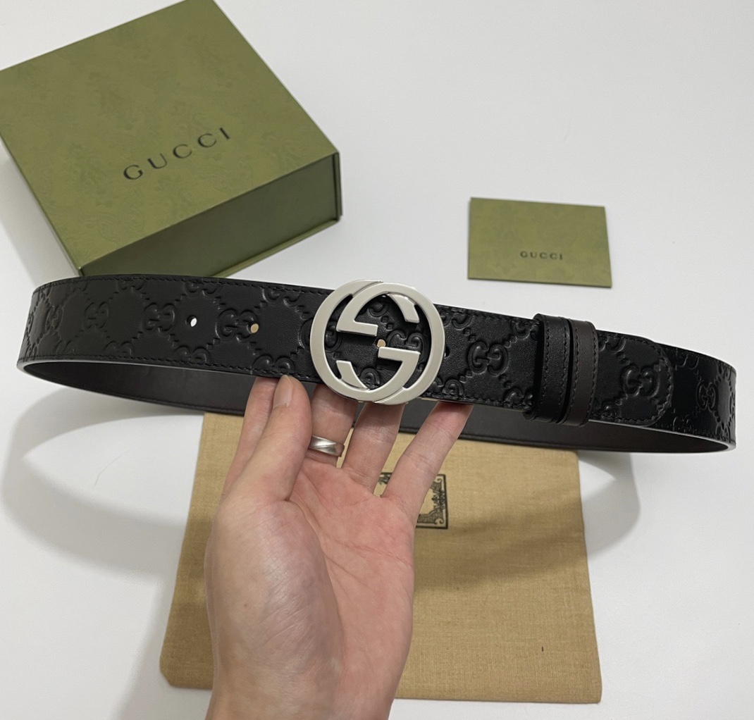 Gucci Basic Belt Cow Leather M