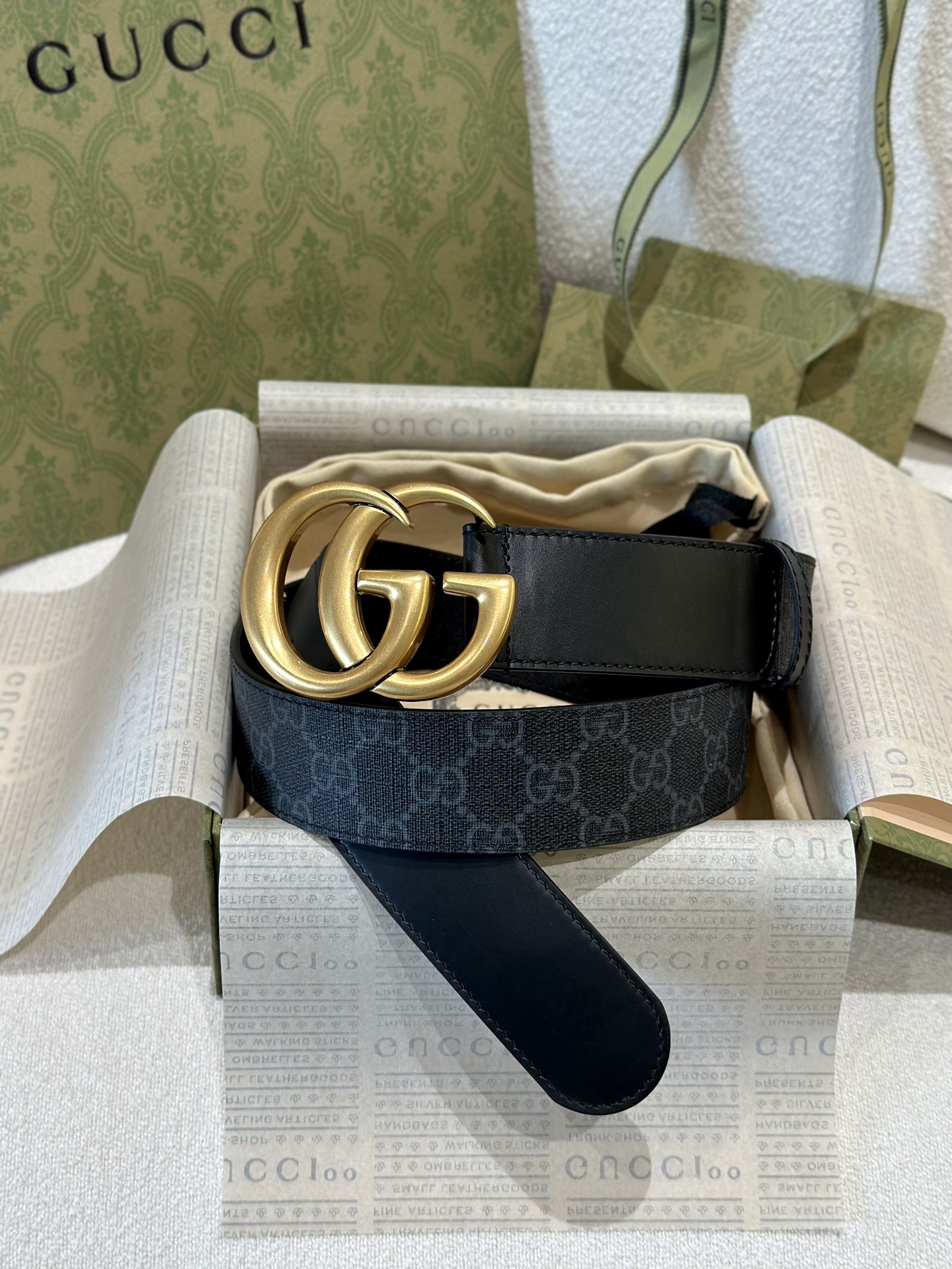 Gucci Basic Belt Cow Leather M