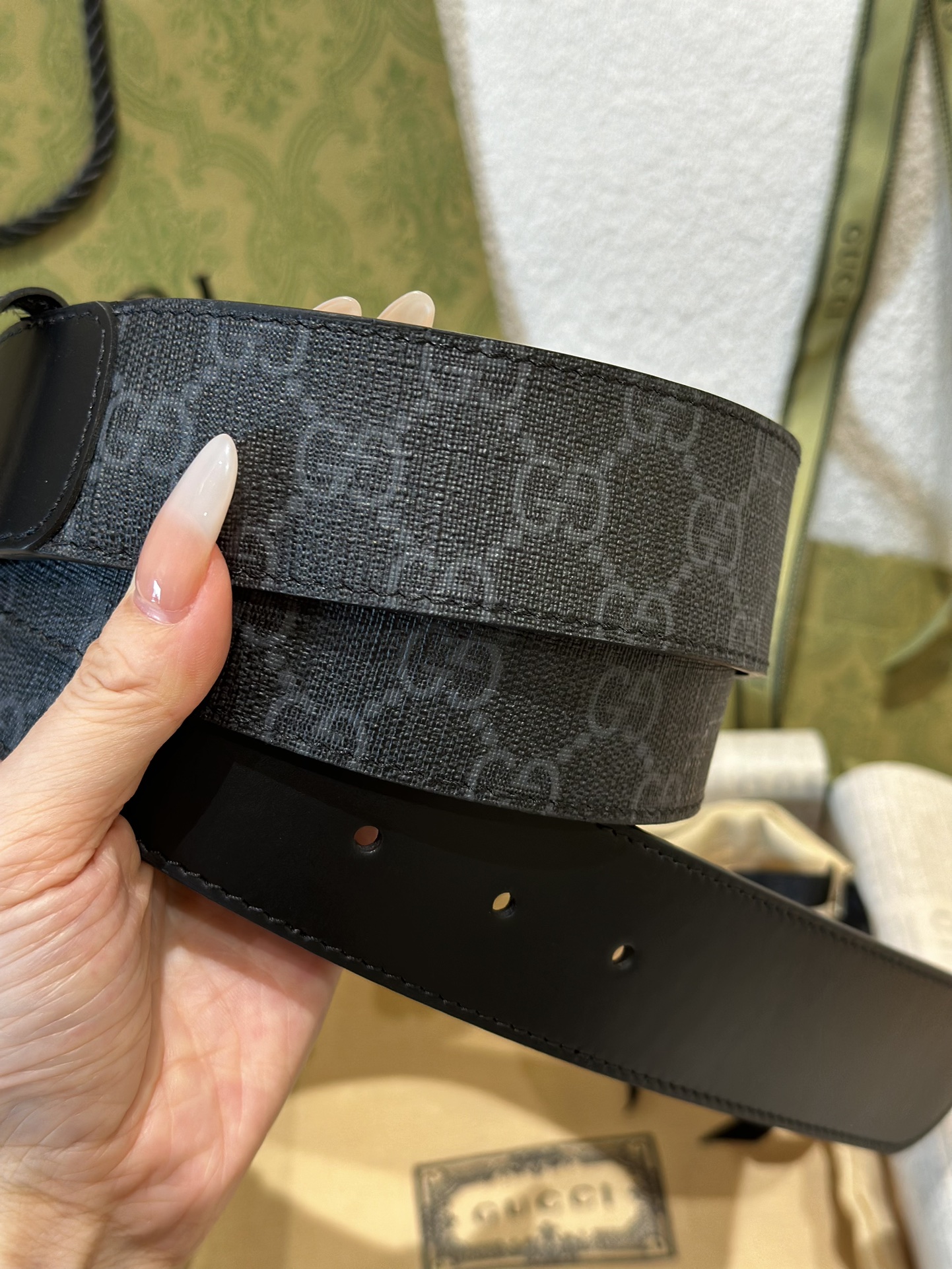 Gucci Basic Belt Cow Leather M