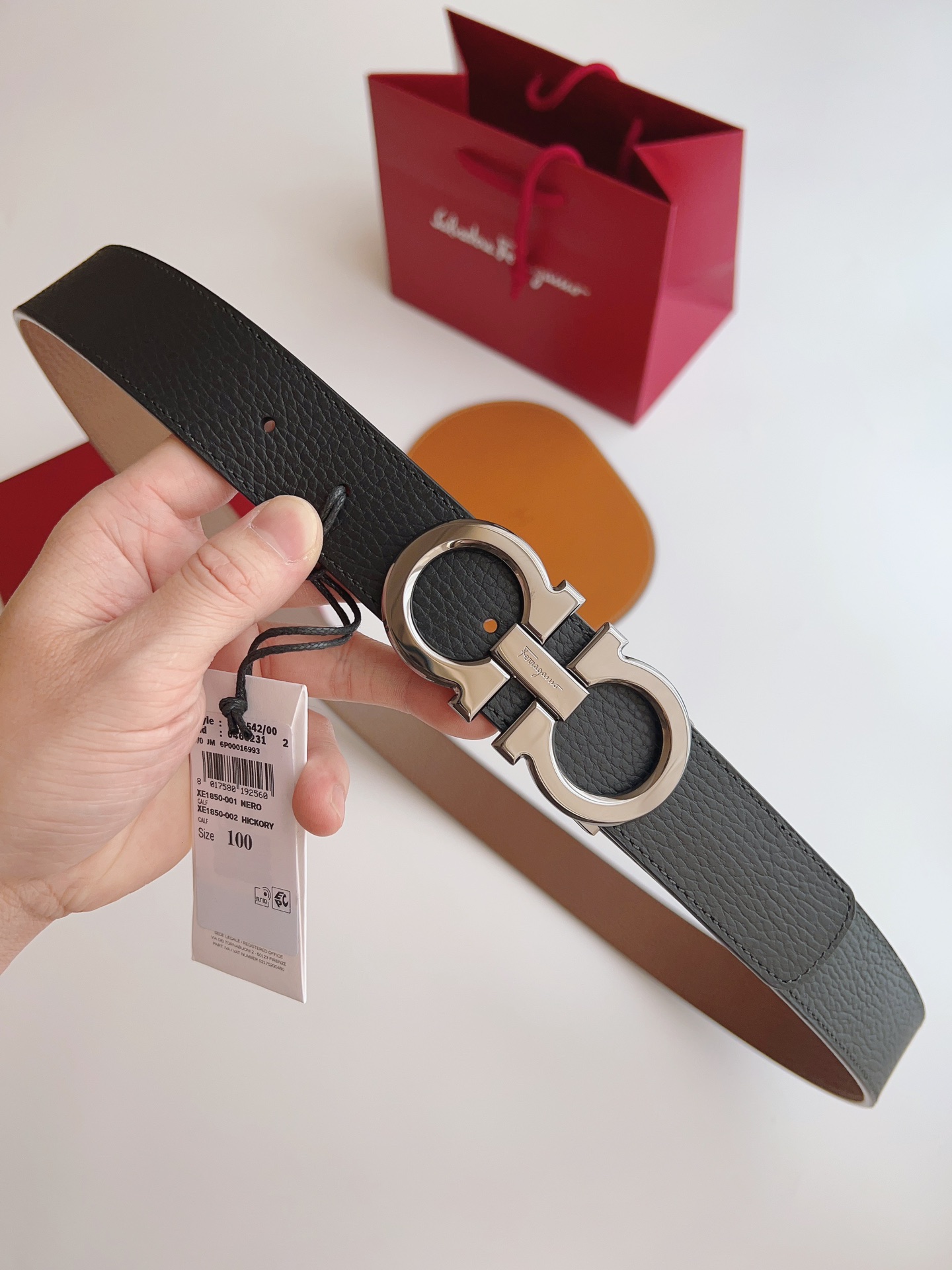 Salvatore Ferragamo Male Leather Belt M